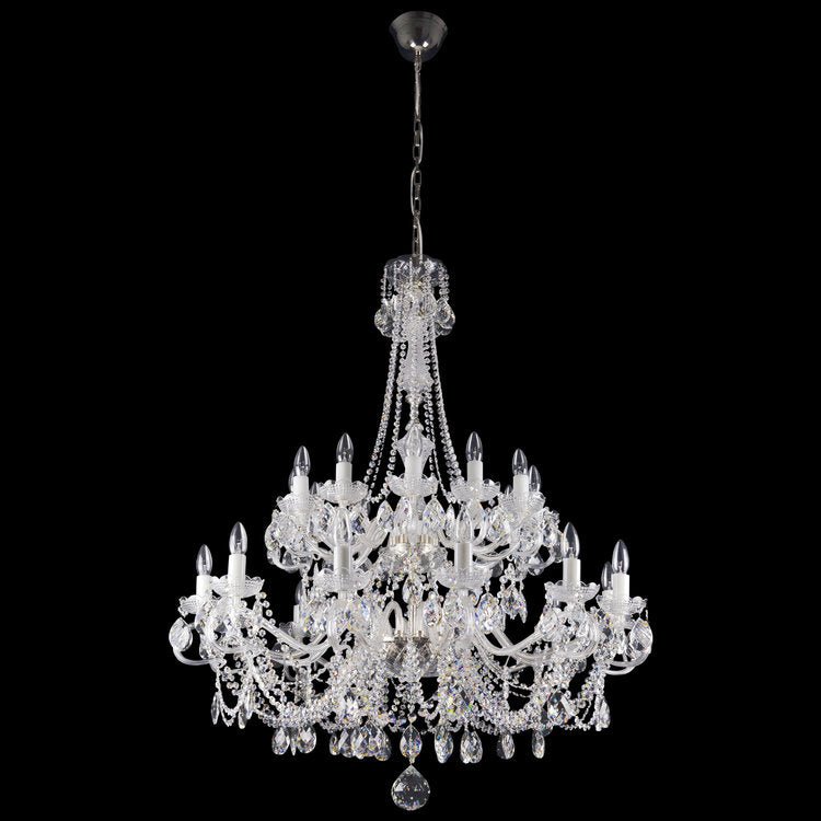 Diamant 24 Crystal Glass Chandelier (Gold/Silver) - Wranovsky - Luxury Lighting BoutiqueTraditional Crystal ChandeliersWranovsky