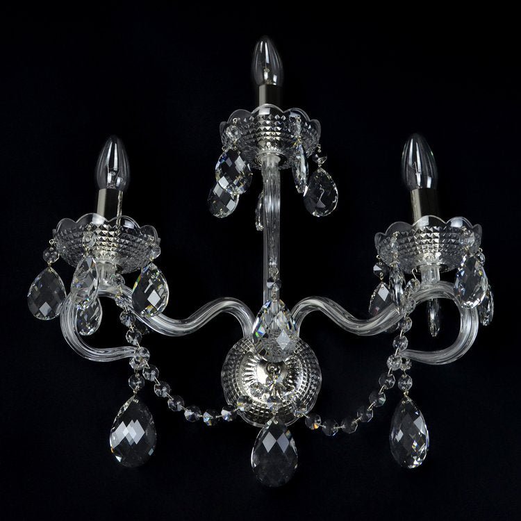 Diamant 3 Wall Light (Gold/Silver) - Wranovsky - Luxury Lighting BoutiqueTraditional Crystal ChandeliersWranovsky