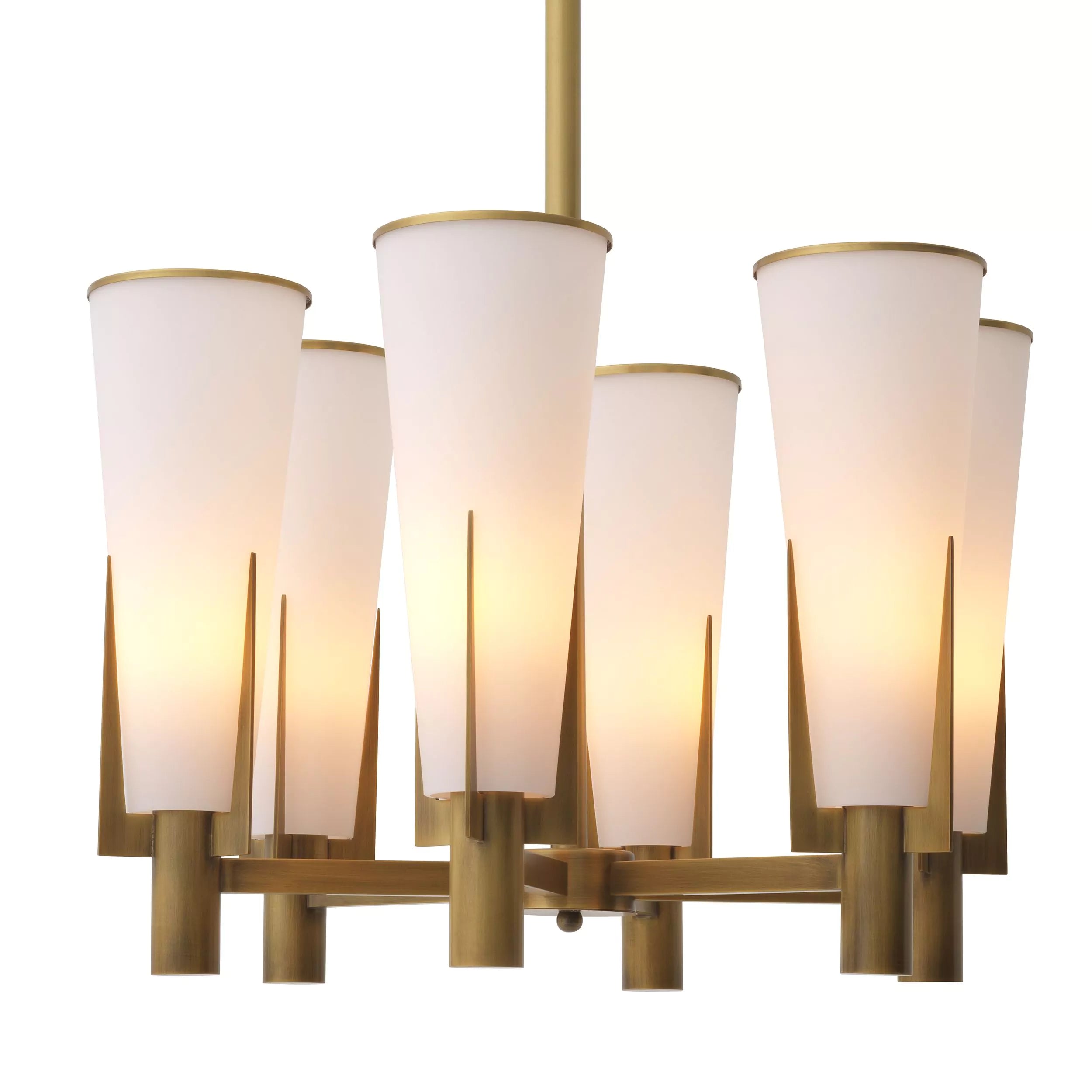 Dino Modern Brass Chandelier - Eichholtz - Luxury Lighting Boutique