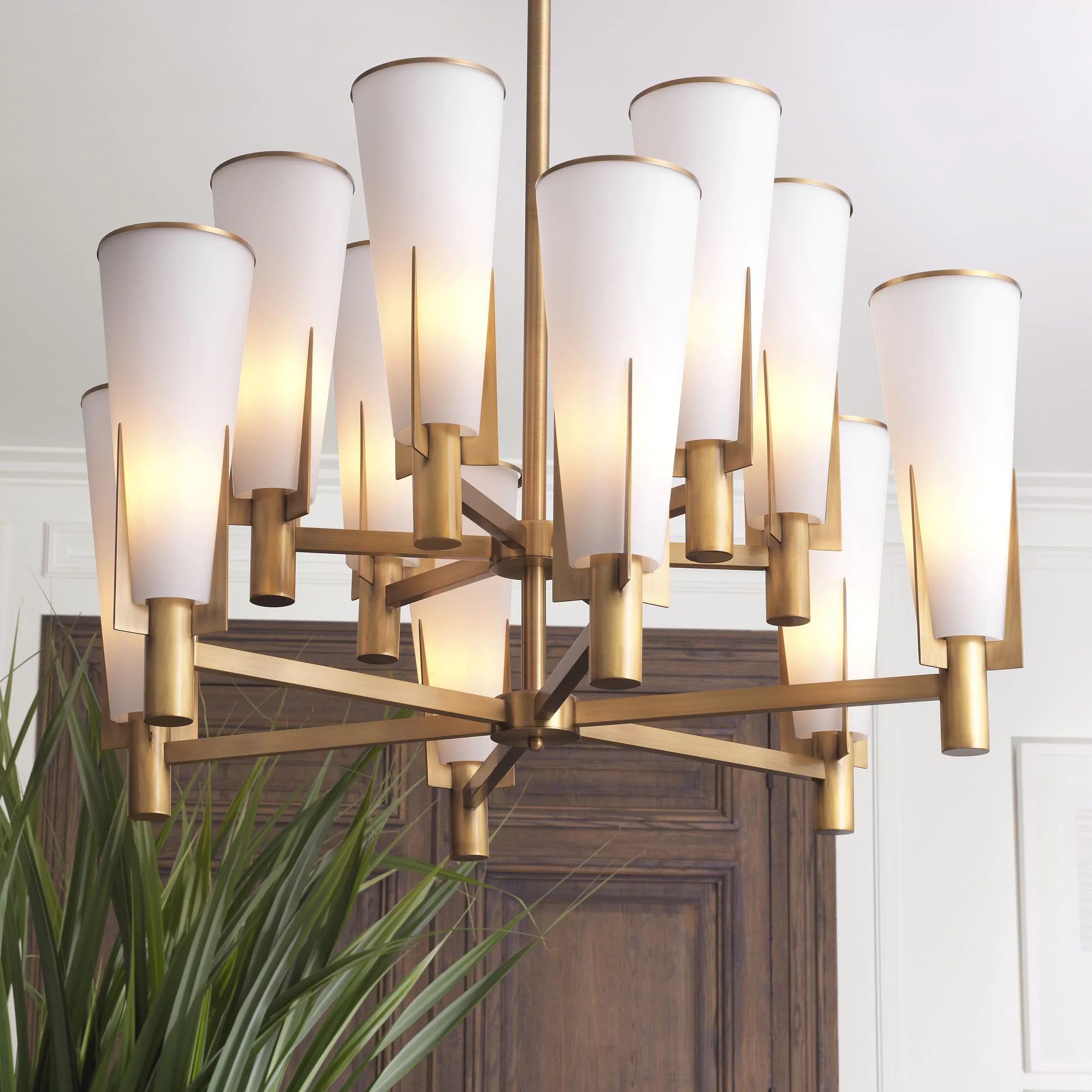 Dino Modern Brass Chandelier - Eichholtz - Luxury Lighting Boutique