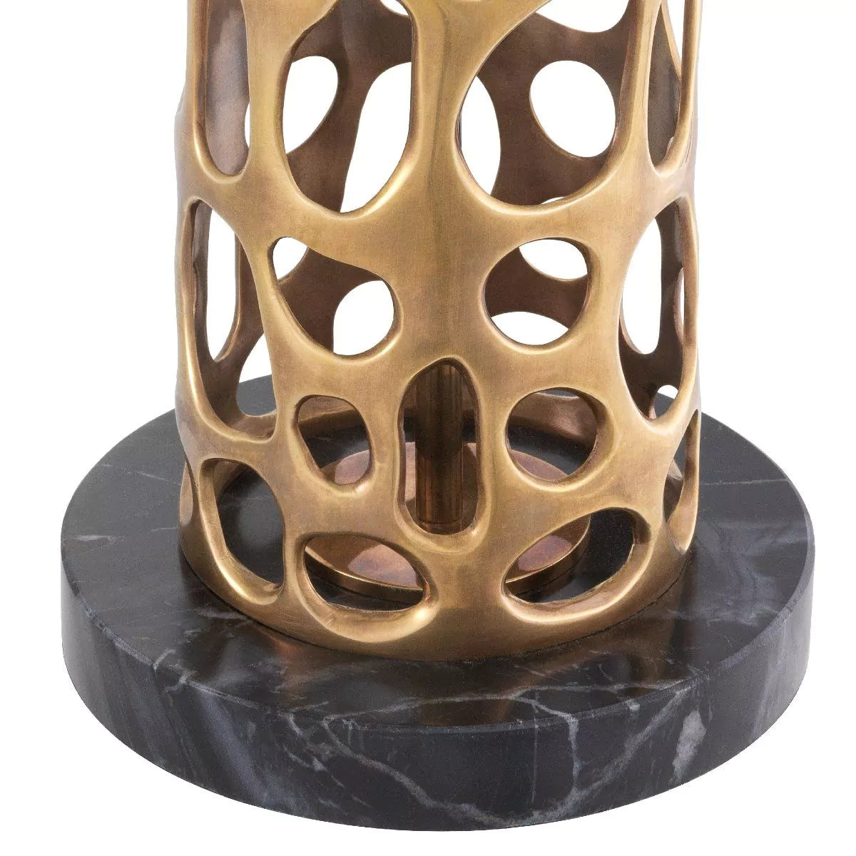 Dix Table Lamp - (Bronze/Vintage Brass | black marble base) - Eichholtz - Luxury Lighting Boutique