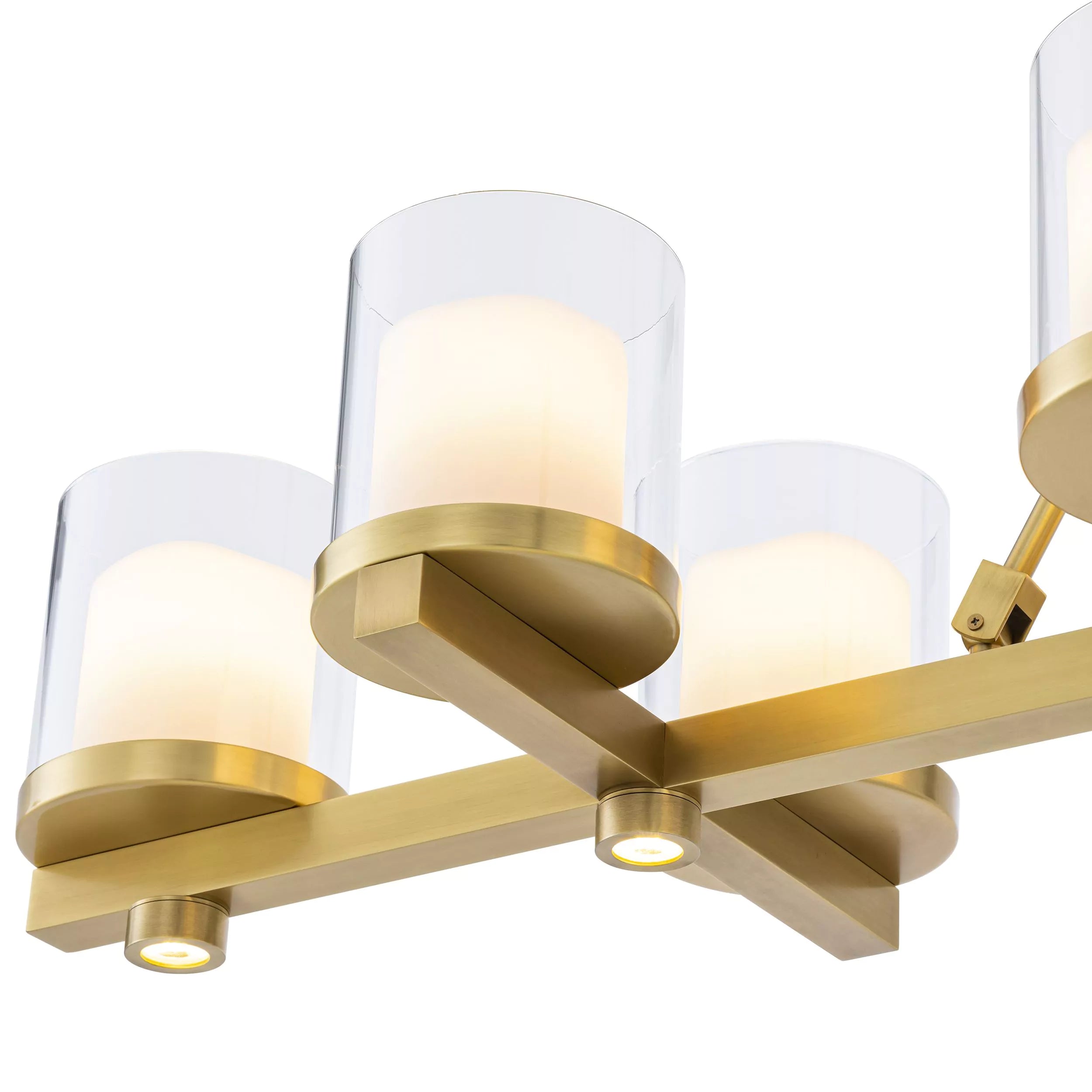 Donovan Modern Brass Chandelier (Antique Brass/Bronze Finish/Clear Glass) - Eichholtz - Luxury Lighting Boutique
