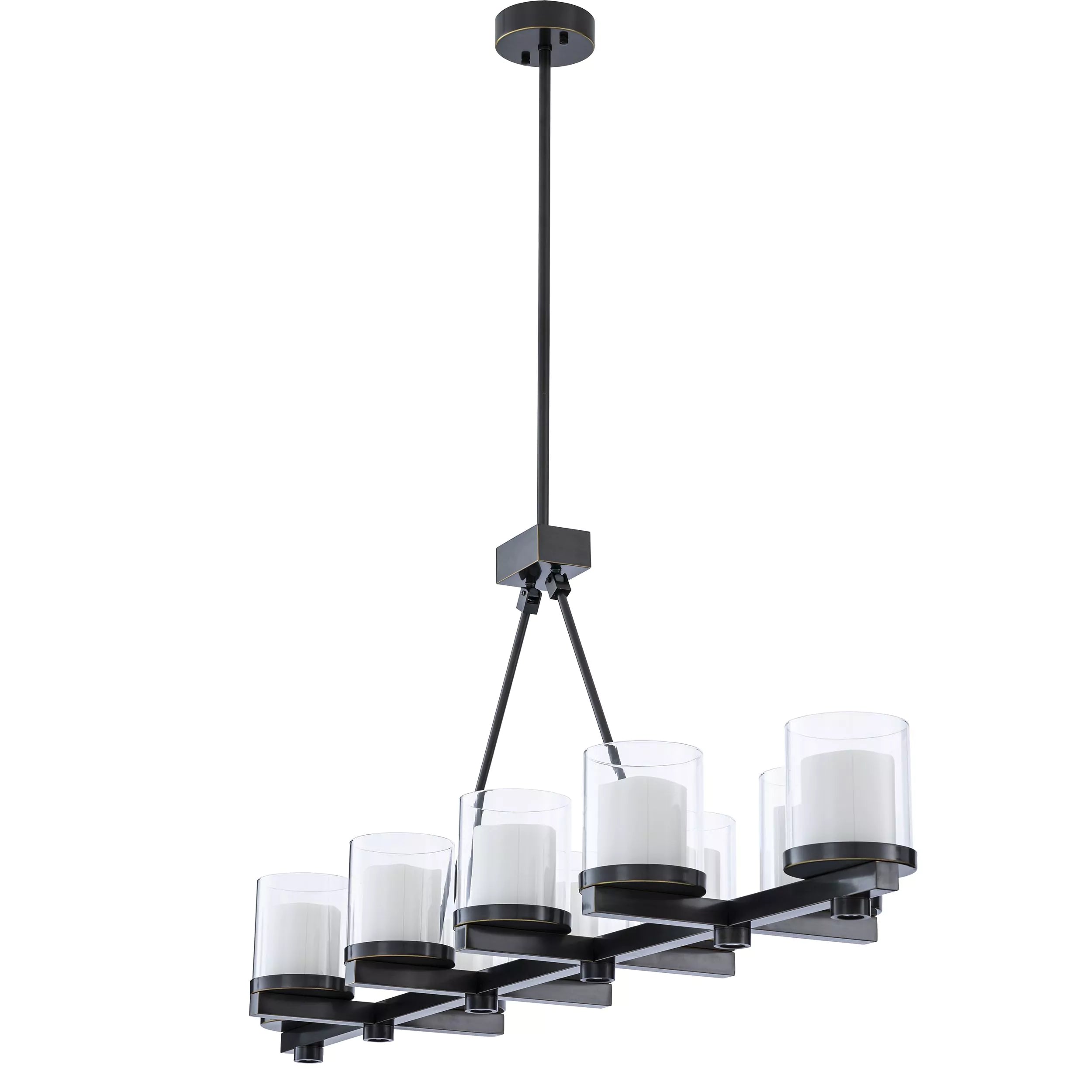Donovan Modern Brass Chandelier (Antique Brass/Bronze Finish/Clear Glass) - Eichholtz - Luxury Lighting Boutique
