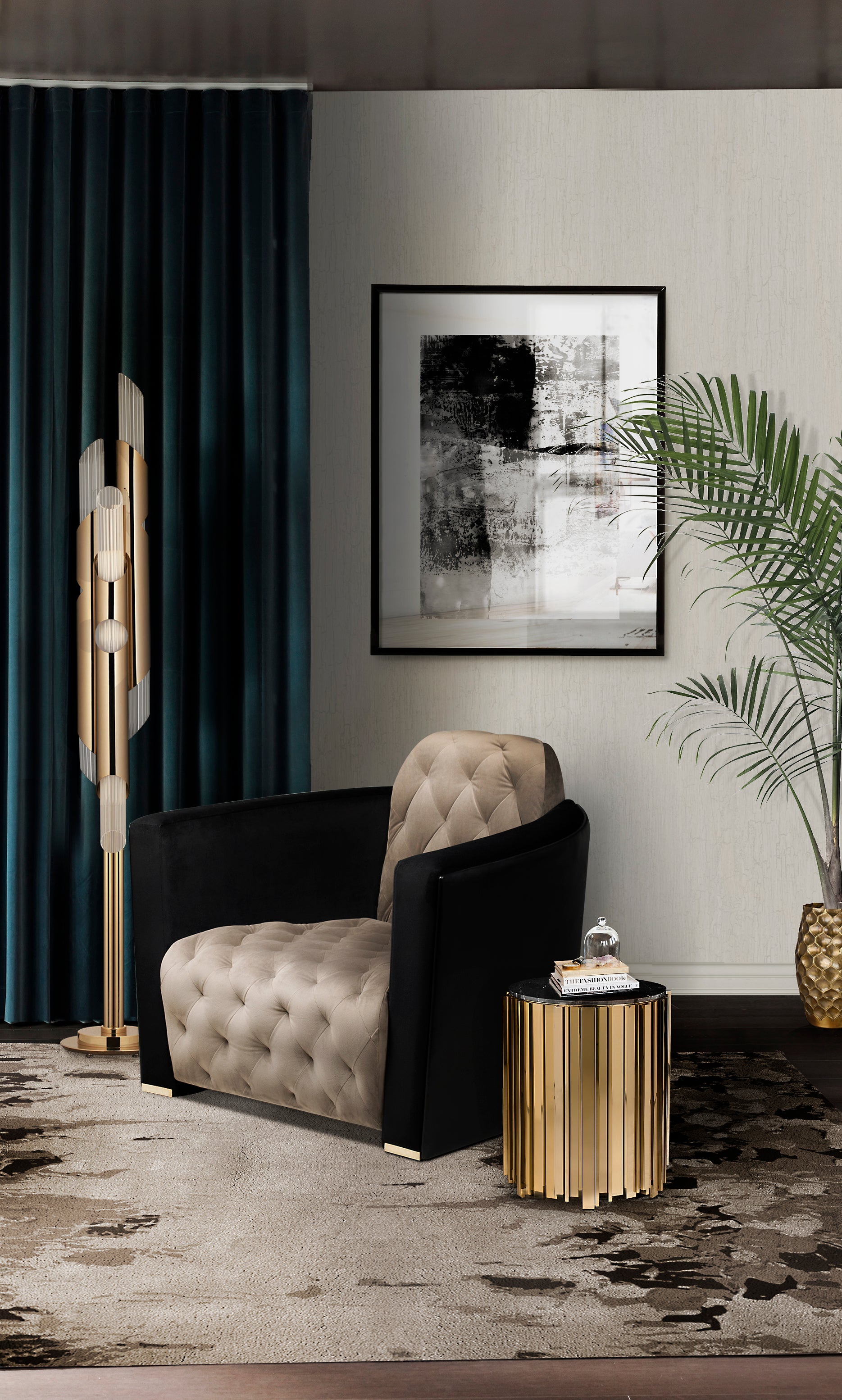 Draycott 6 Light Crystal Floor Lamp - Luxxu - Luxury Lighting Boutique