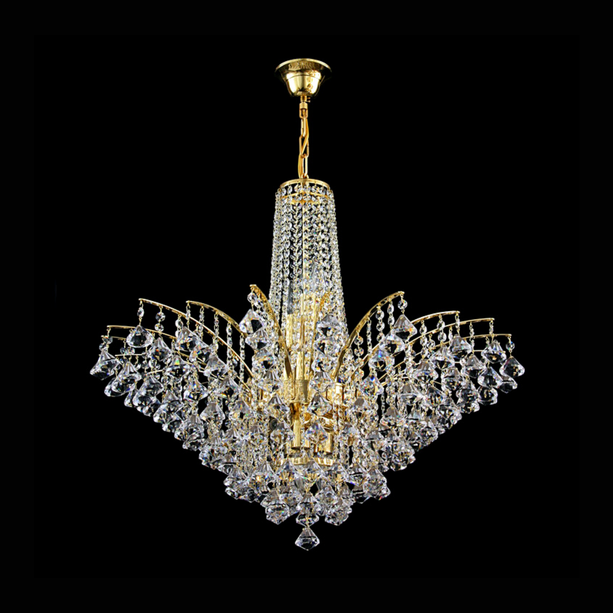Dublin 12 Crystal Glass Chandelier - Wranovsky - Luxury Lighting Boutique