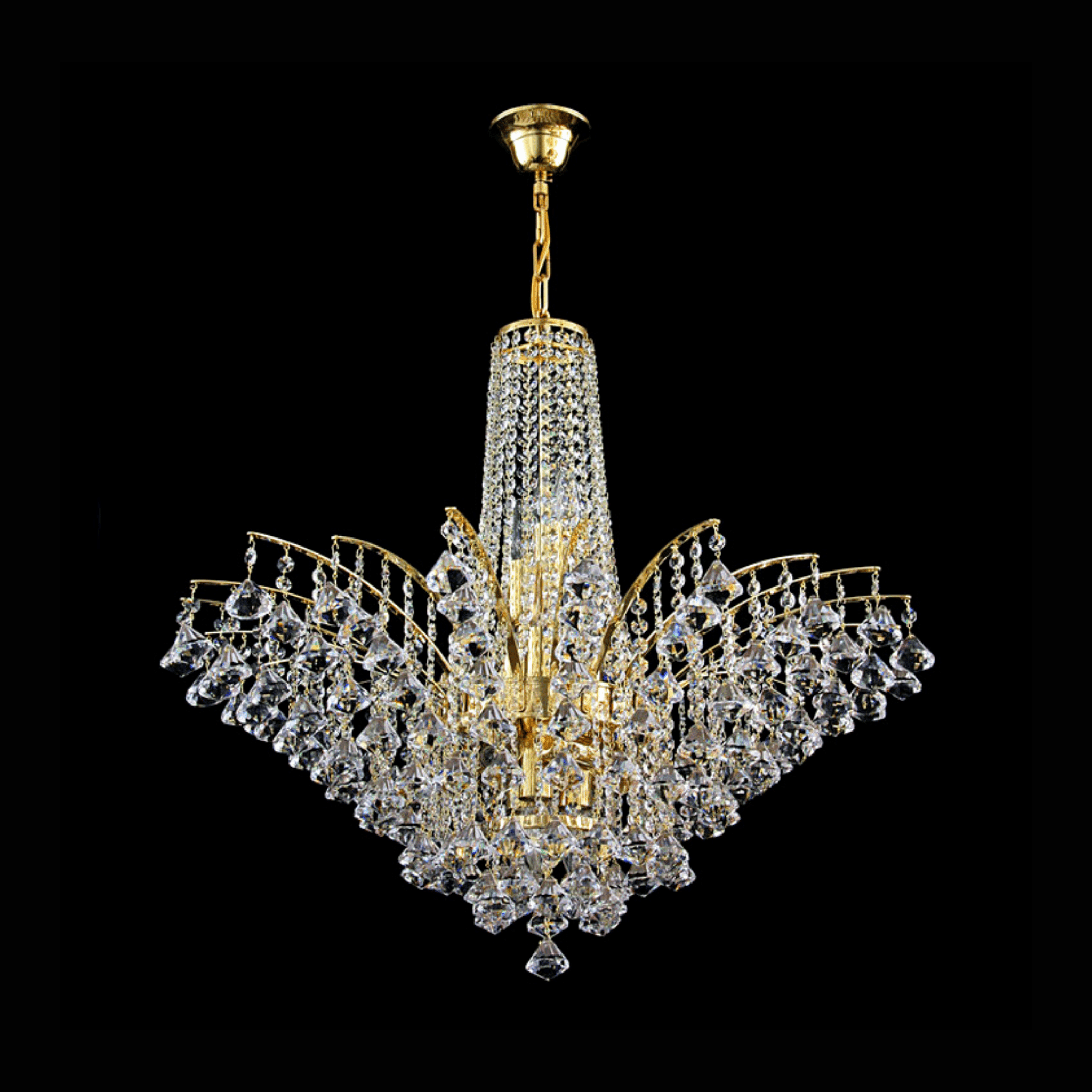 Dublin 12 Crystal Glass Chandelier - Wranovsky - Luxury Lighting BoutiqueChandeliersWranovsky
