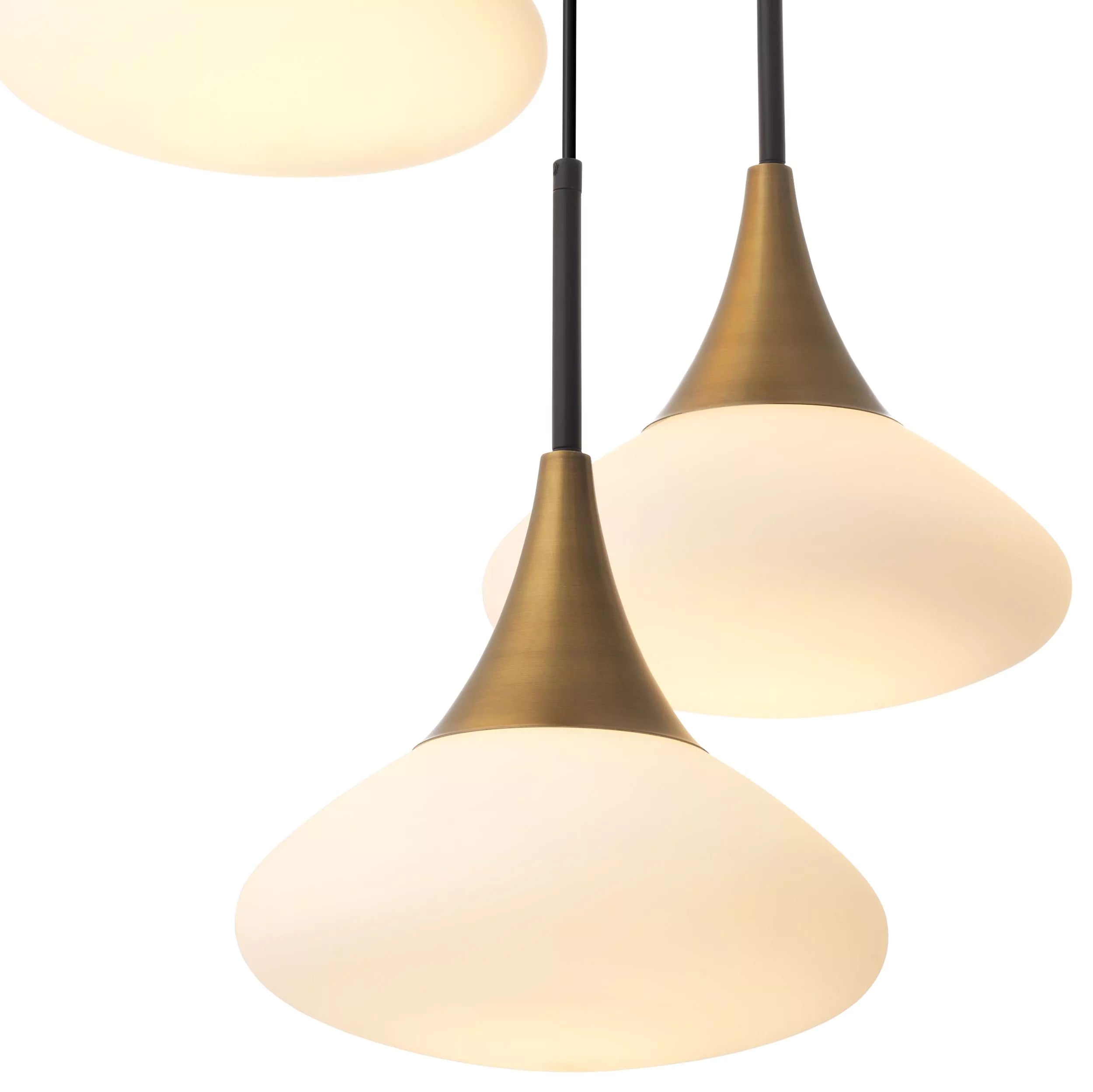 Duco S Modern Brass Chandelier - Antique Brass - Eichholtz - Luxury Lighting BoutiqueModern Crystal ChandeliersEichholtz