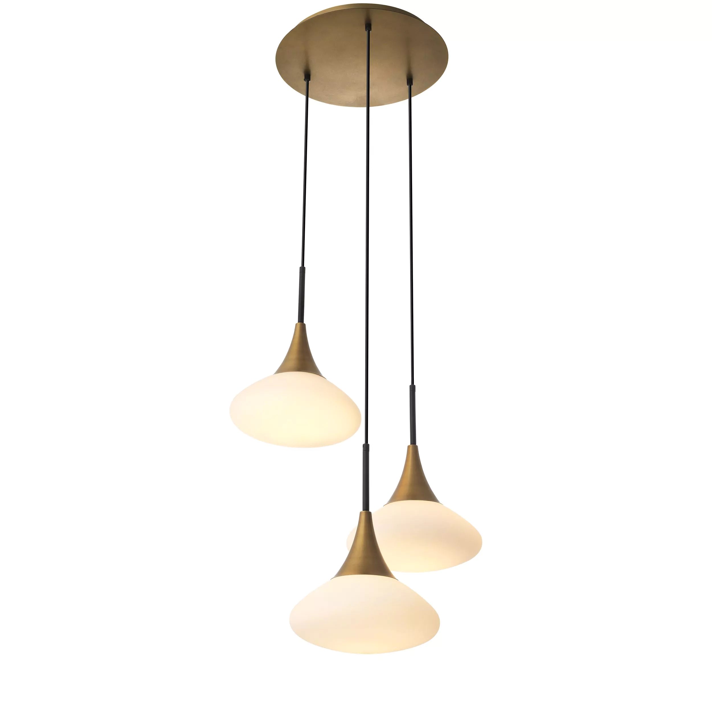 Duco S Modern Brass Chandelier - Antique Brass - Eichholtz - Luxury Lighting BoutiqueModern Crystal ChandeliersEichholtz