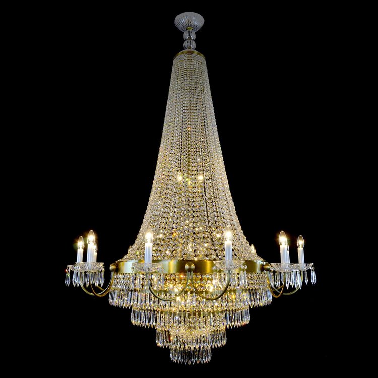 Empire 27 Light Crystal Chandelier Basket - Wranovsky - Luxury Lighting Boutique