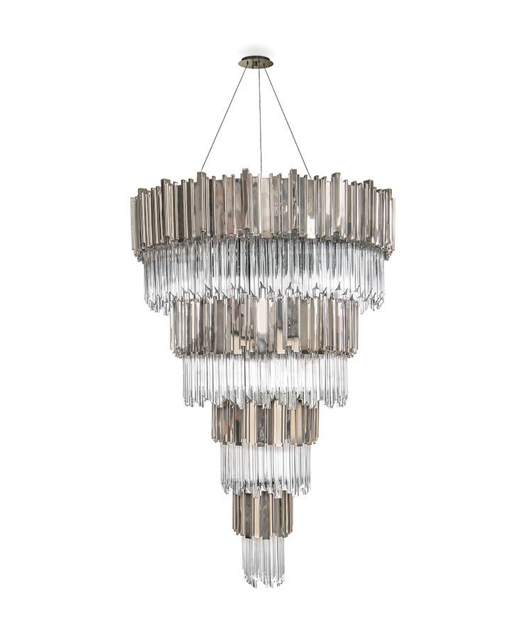 Empire 75 Light Crystal Modern Chandelier - Luxxu - Luxury Lighting BoutiqueModern Crystal ChandeliersLuxxu