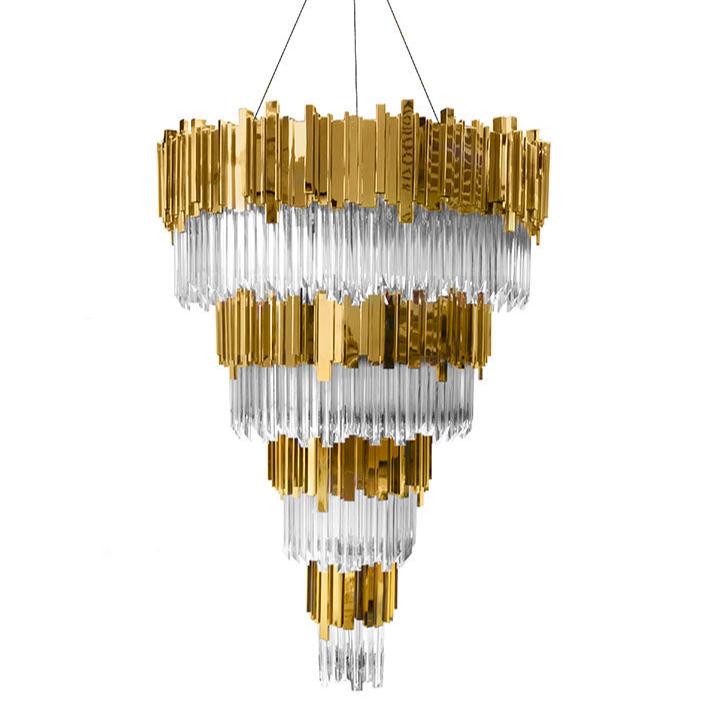 Empire 75 Light Crystal Modern Chandelier - Luxxu - Luxury Lighting BoutiqueModern Crystal ChandeliersLuxxu