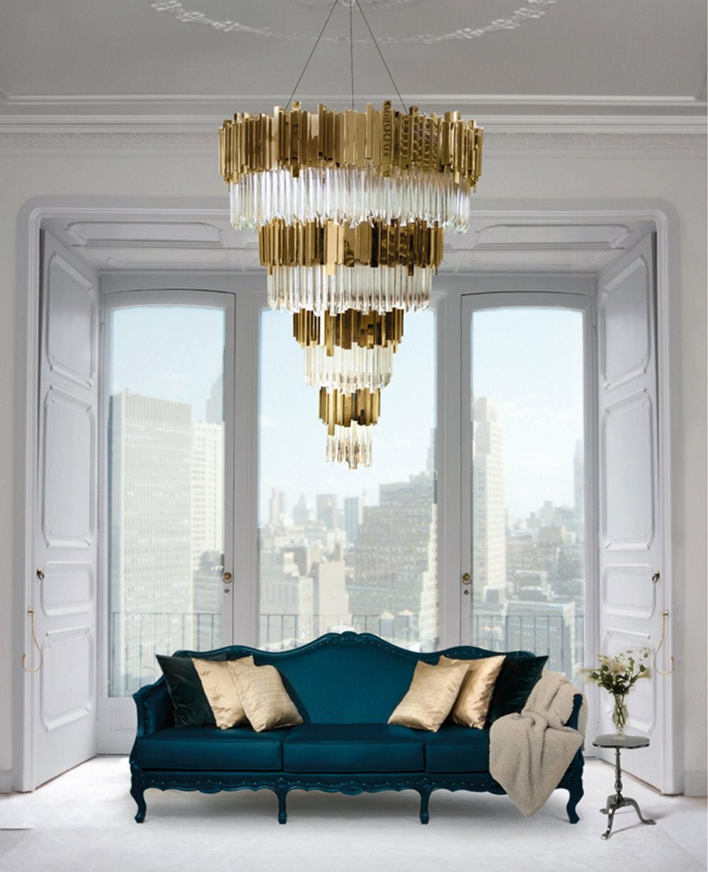 Empire 75 Light Crystal Modern Chandelier - Luxxu - Luxury Lighting BoutiqueModern Crystal ChandeliersLuxxu