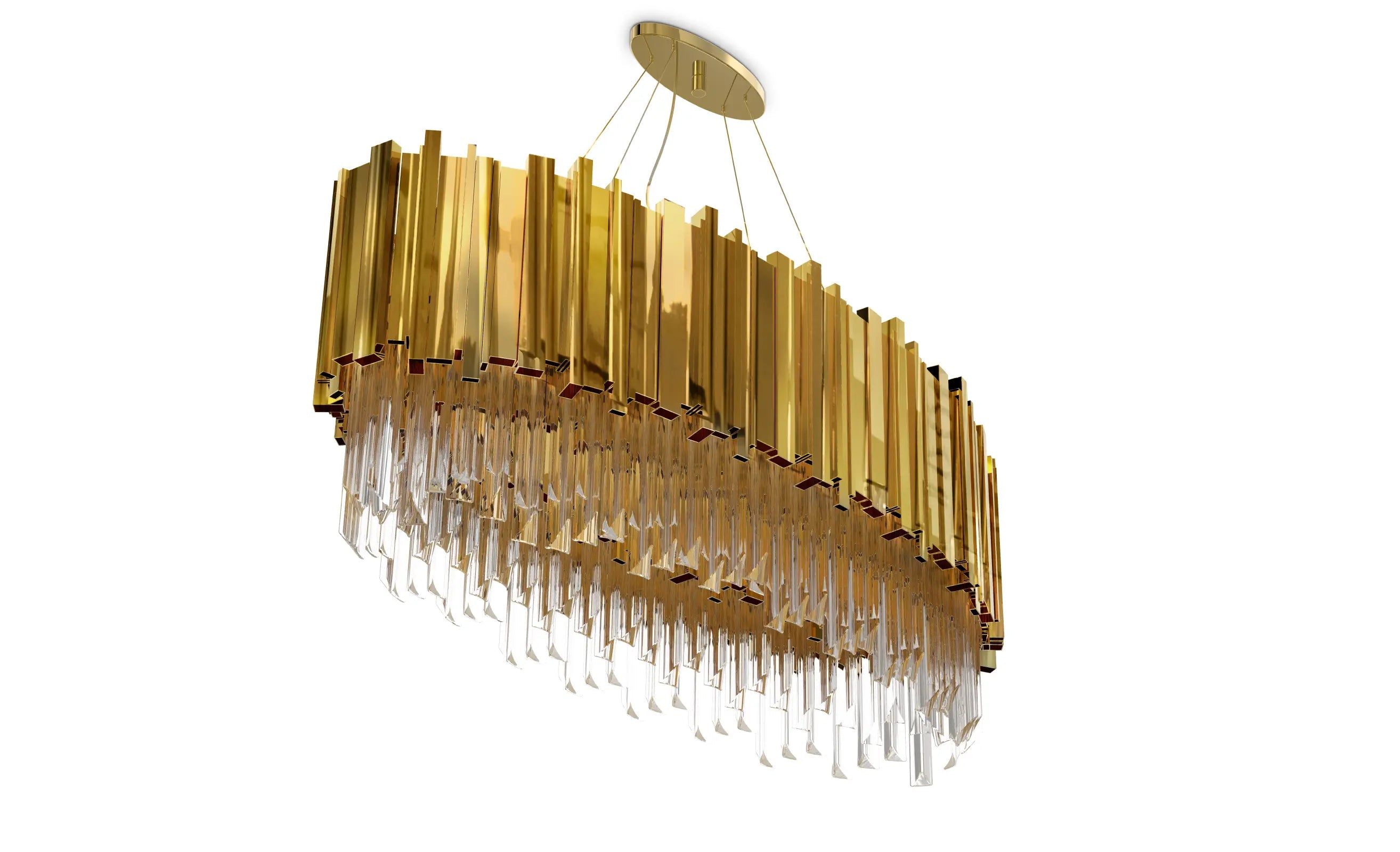 Empire Oval Suspension Modern Chandelier - Luxxu - Luxury Lighting Boutique