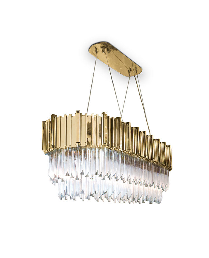 Empire Snooker 16-Light Crystal Modern Chandelier - Luxxu - Luxury Lighting Boutique