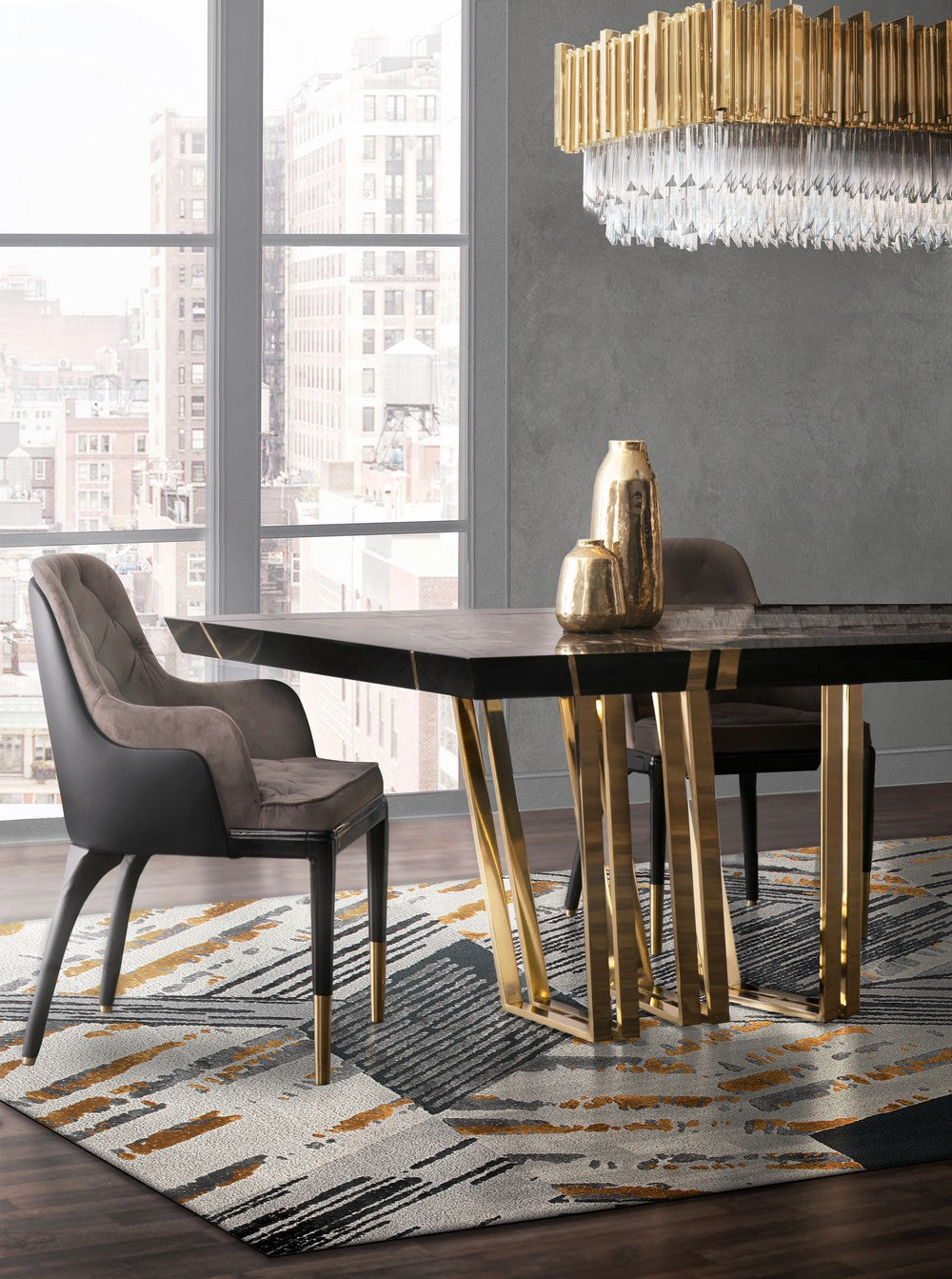 Empire Square Snooker 18-Light Crystal Modern Chandelier - Luxxu - Luxury Lighting Boutique