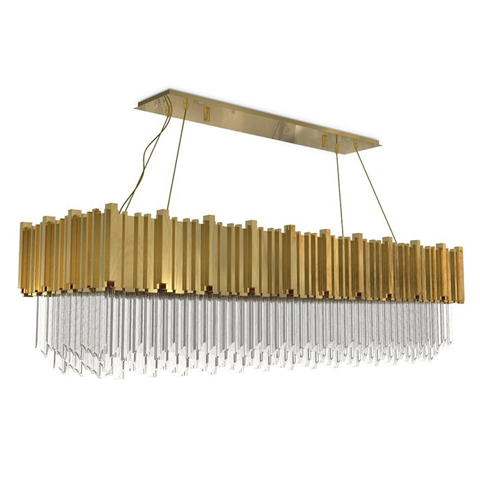 Empire Square Snooker 18-Light Crystal Modern Chandelier - Luxxu - Luxury Lighting Boutique