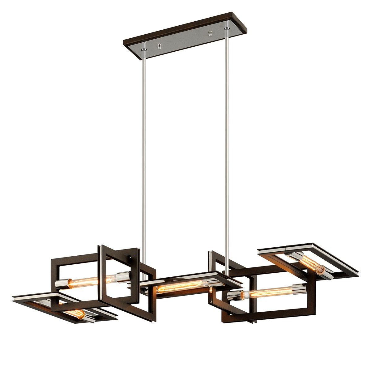 Enigma Modern Chandelier - F6185-CE - Troy Lighting - Luxury Lighting Boutique