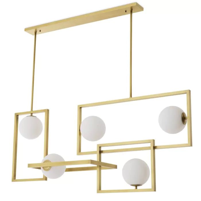 Erasmus Modern Brass Chandelier - Eichholtz - Luxury Lighting BoutiqueModern Crystal ChandeliersEichholtz