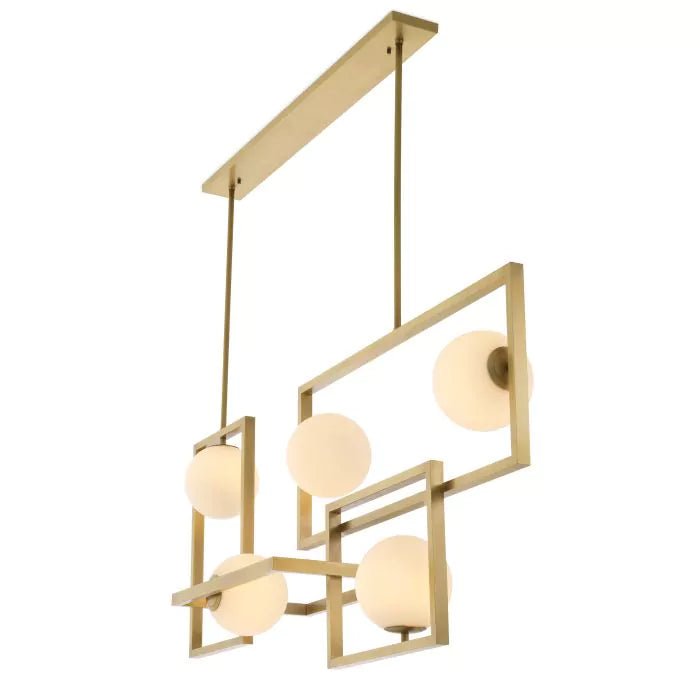 Erasmus Modern Brass Chandelier - Eichholtz - Luxury Lighting BoutiqueModern Crystal ChandeliersEichholtz