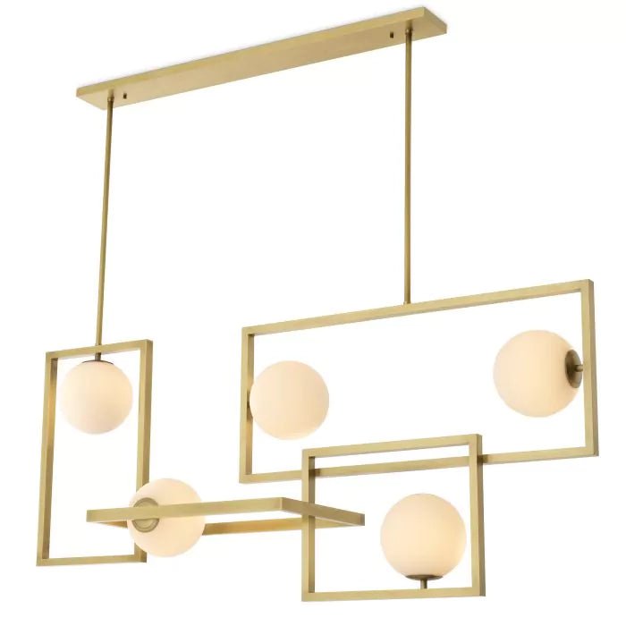 Erasmus Modern Brass Chandelier - Eichholtz - Luxury Lighting BoutiqueModern Crystal ChandeliersEichholtz