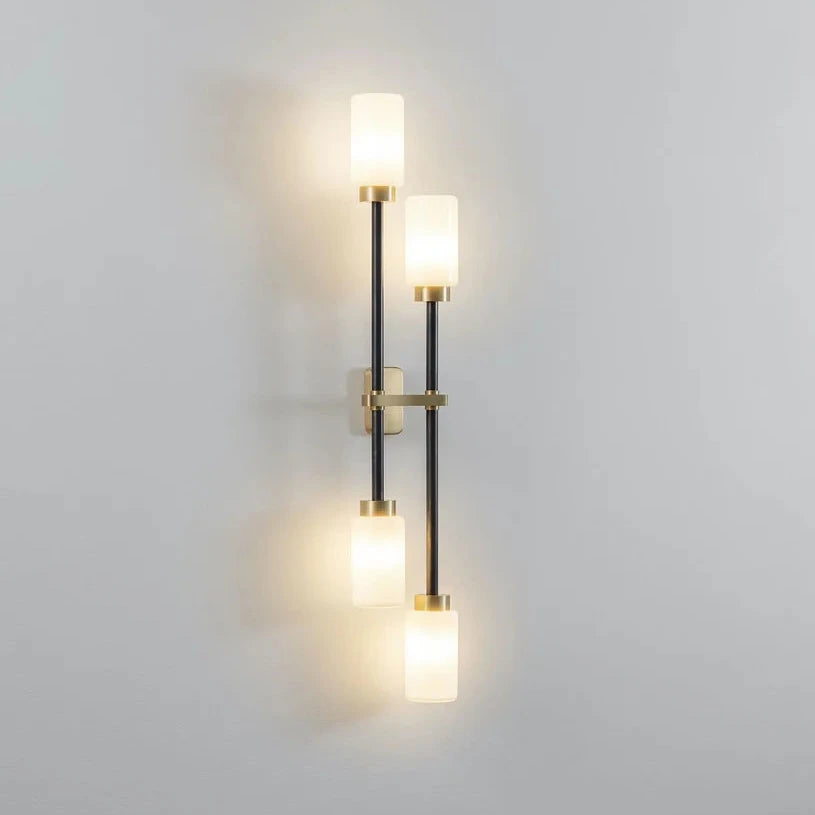 Farol Wall Light - L/R (Opal/Smoked Glass Finish) - Luxury Lighting Boutique