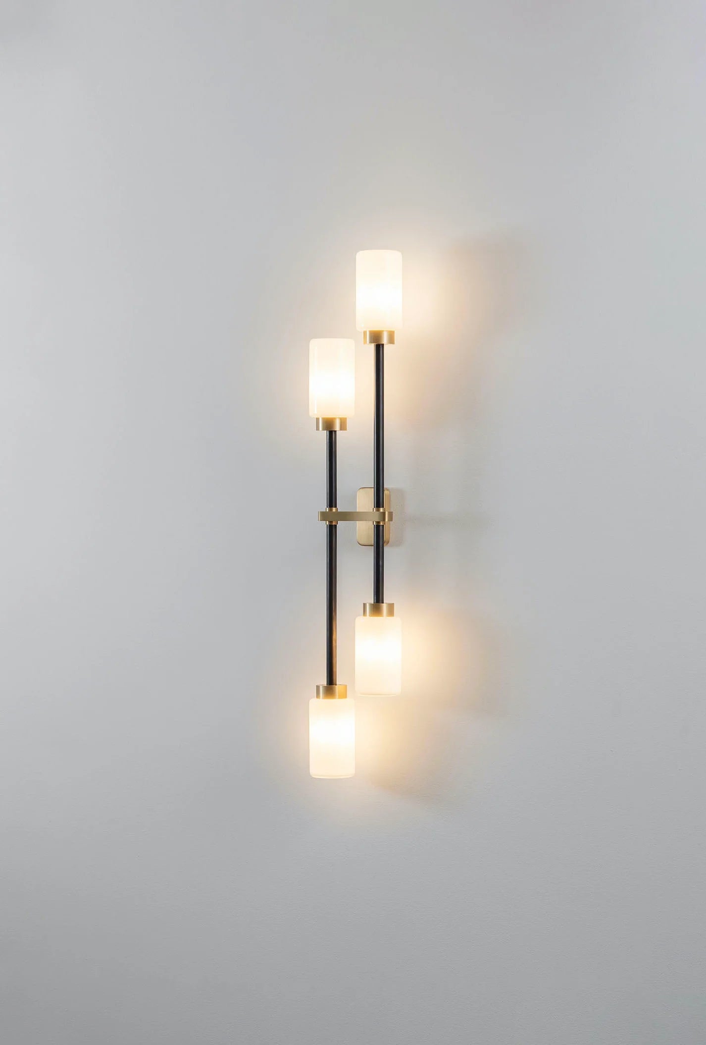 Farol Wall Light - L/R (Opal/Smoked Glass Finish) - Luxury Lighting Boutique