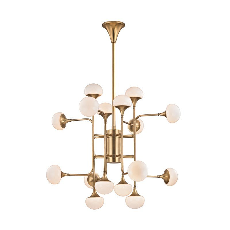 Fleming Modern Brass Chandelier - 4716 - AGB - CE - Hudson Valley - Luxury Lighting BoutiqueBrass/Metal ChandeliersHudson Valley Lighting