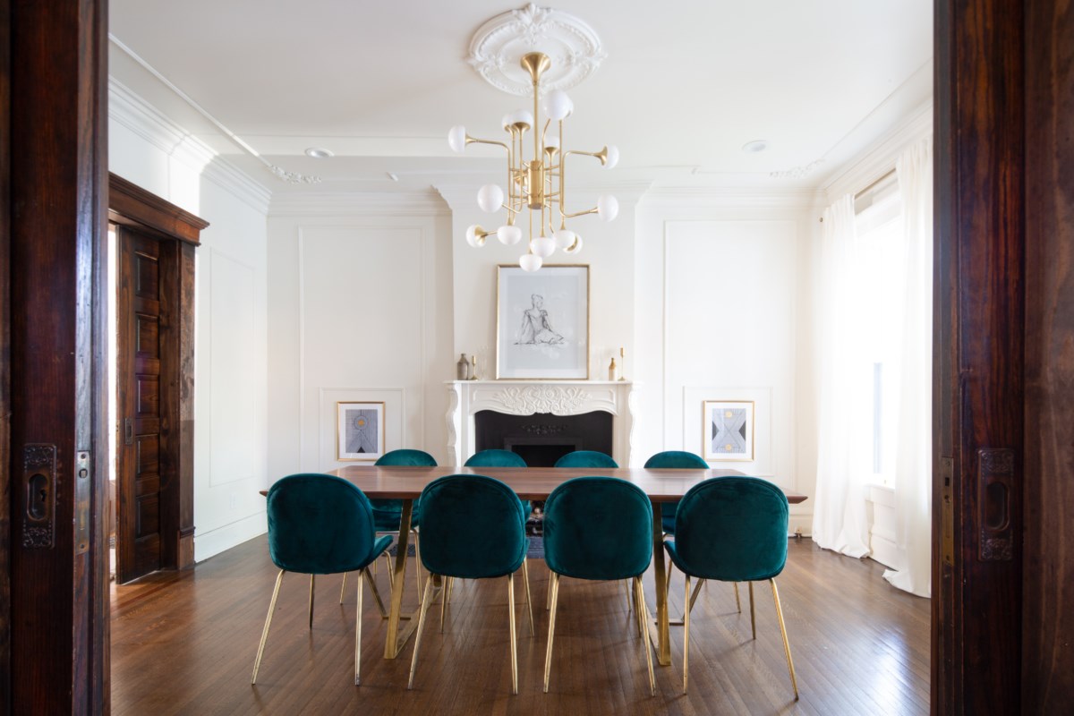 Fleming Modern Brass Chandelier - 4716-AGB-CE - Hudson Valley - Luxury Lighting Boutique