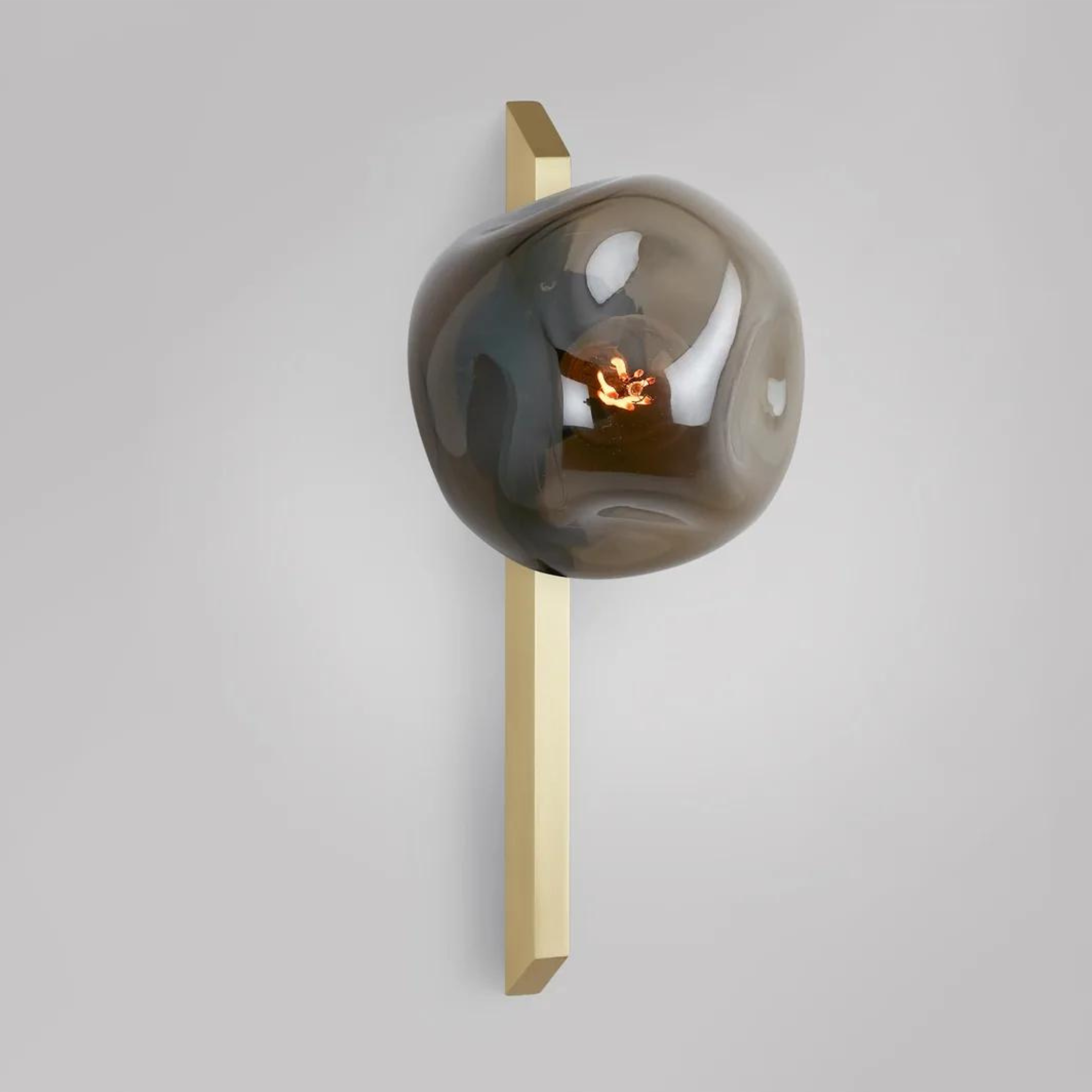 Gaia Wall Tall Flush Light (Satin Brass & Bronze) - CTO Lighting - Luxury Lighting Boutique