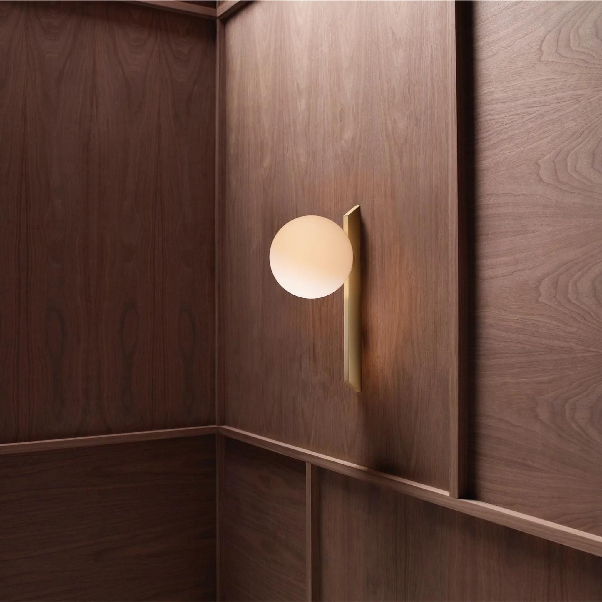 Gaia Wall Tall Flush Light (Satin Brass & Bronze) - CTO Lighting - Luxury Lighting Boutique