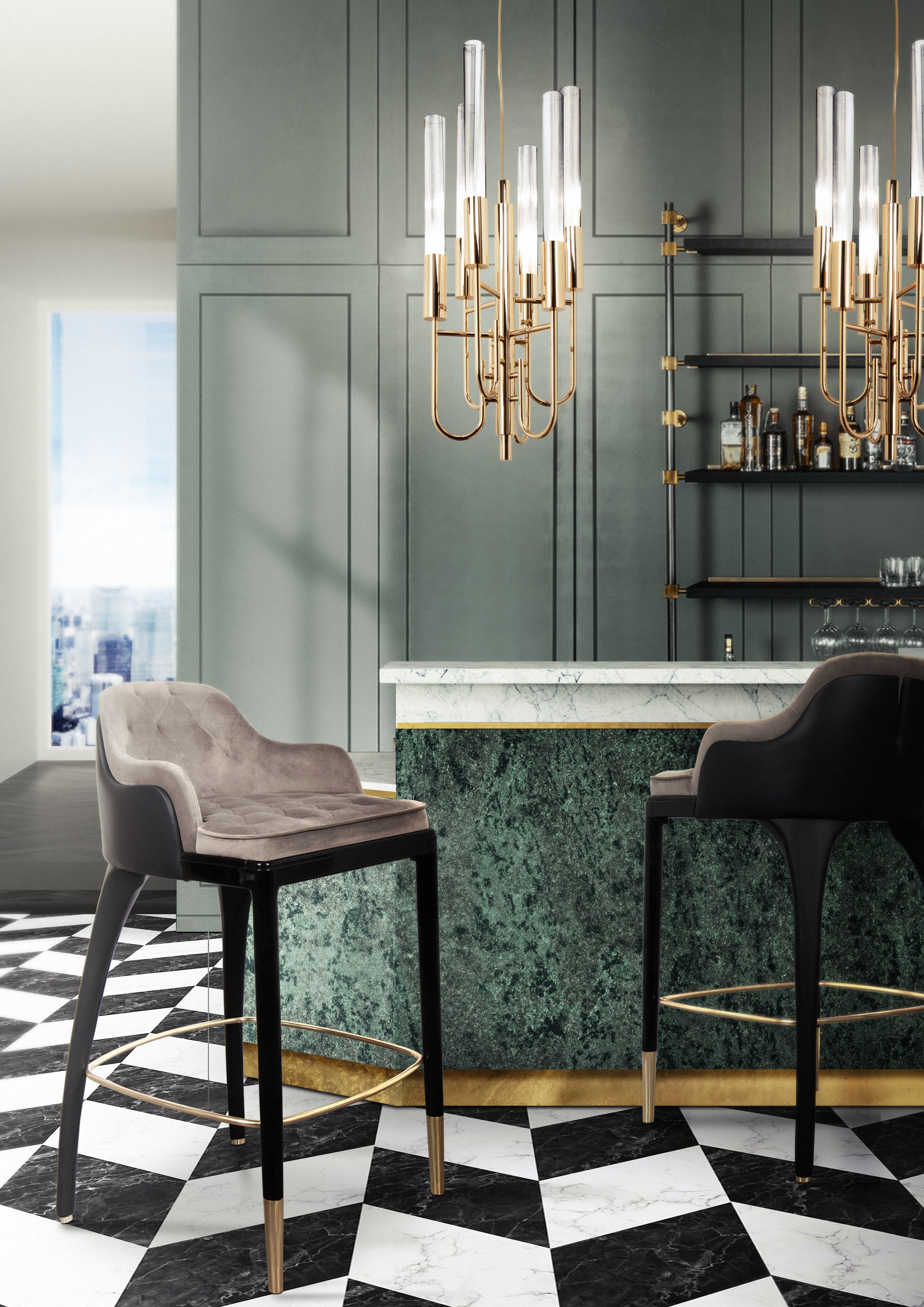 Gala 6 Light Crystal Pendant - Luxxu - Luxury Lighting Boutique