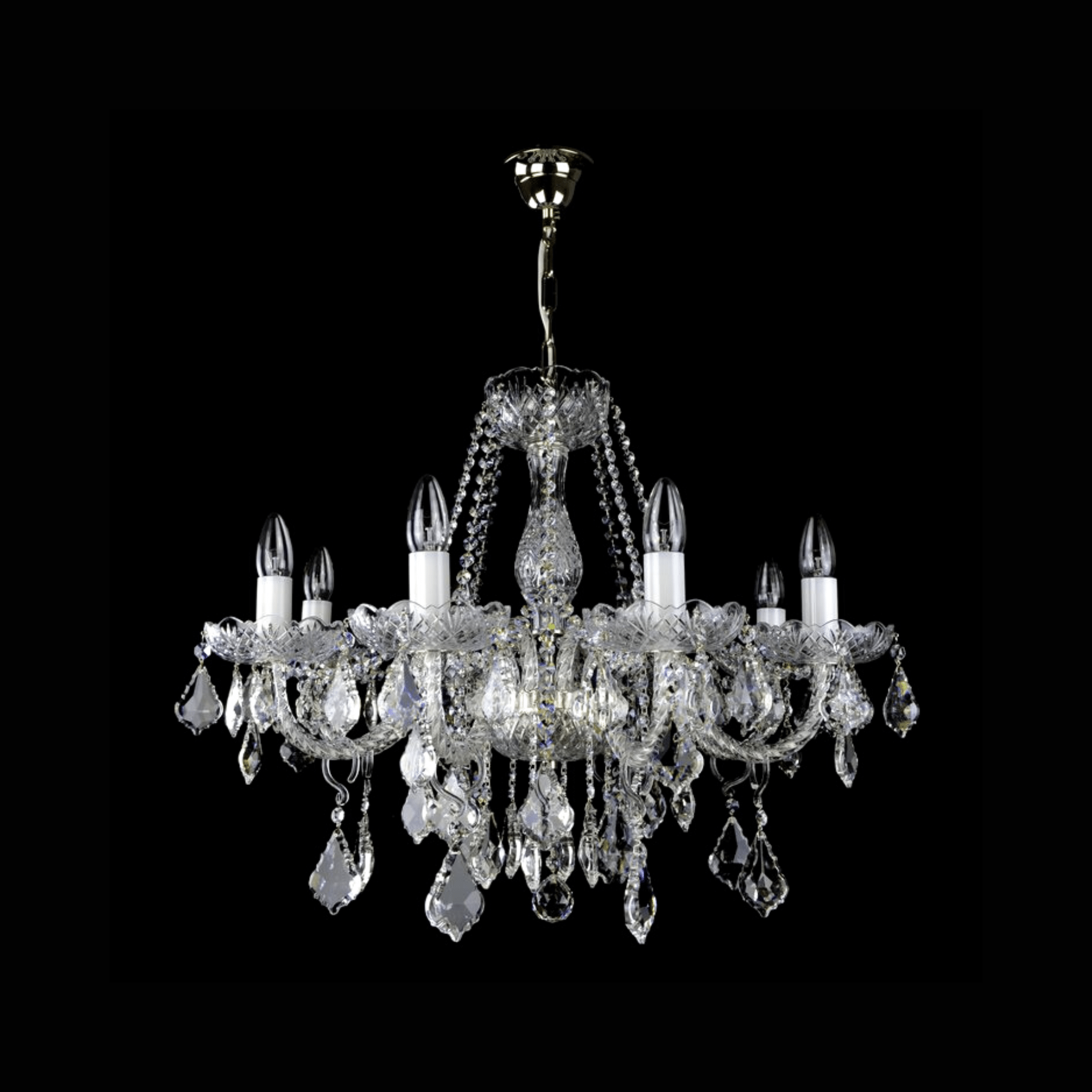 Glory 8 Crystal Glass Chandelier - Wranovsky - Luxury Lighting BoutiqueTraditional Crystal ChandeliersWranovsky