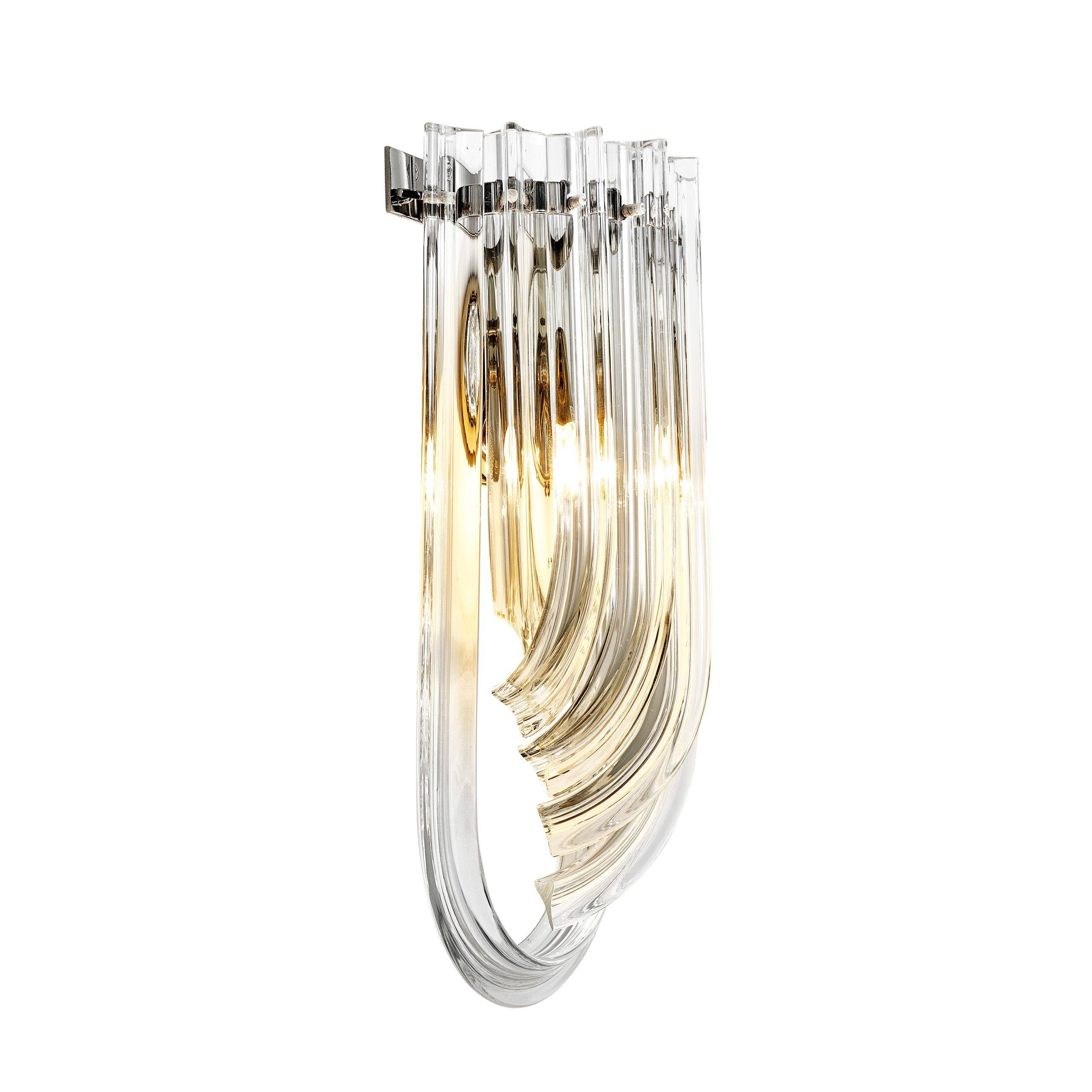 Greco Glass Wall Lamp - Nickel - Eichholtz - Luxury Lighting BoutiqueWall LightsEichholtz
