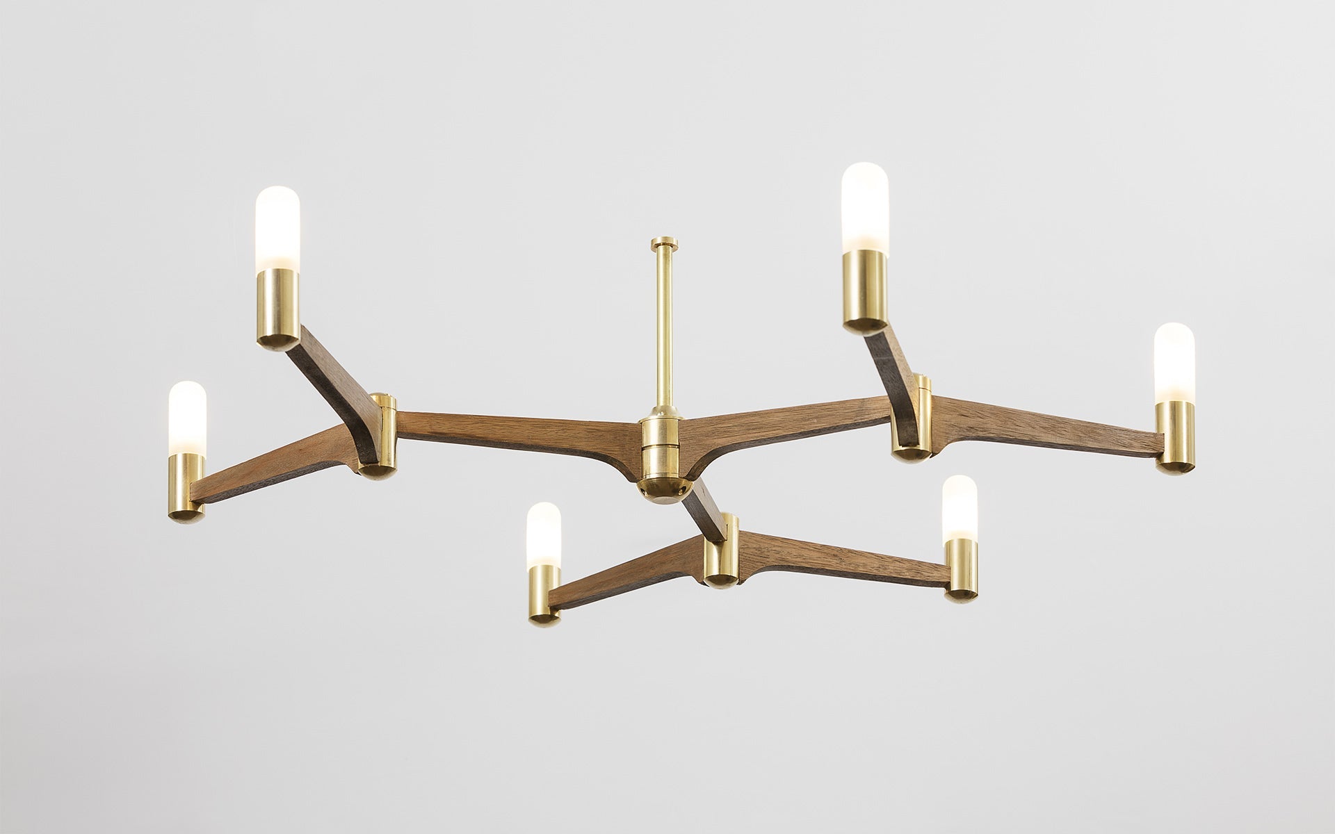 Guinevere 6 Light Modern Brass Chandelier - Joe Scog - Luxury Lighting Boutique