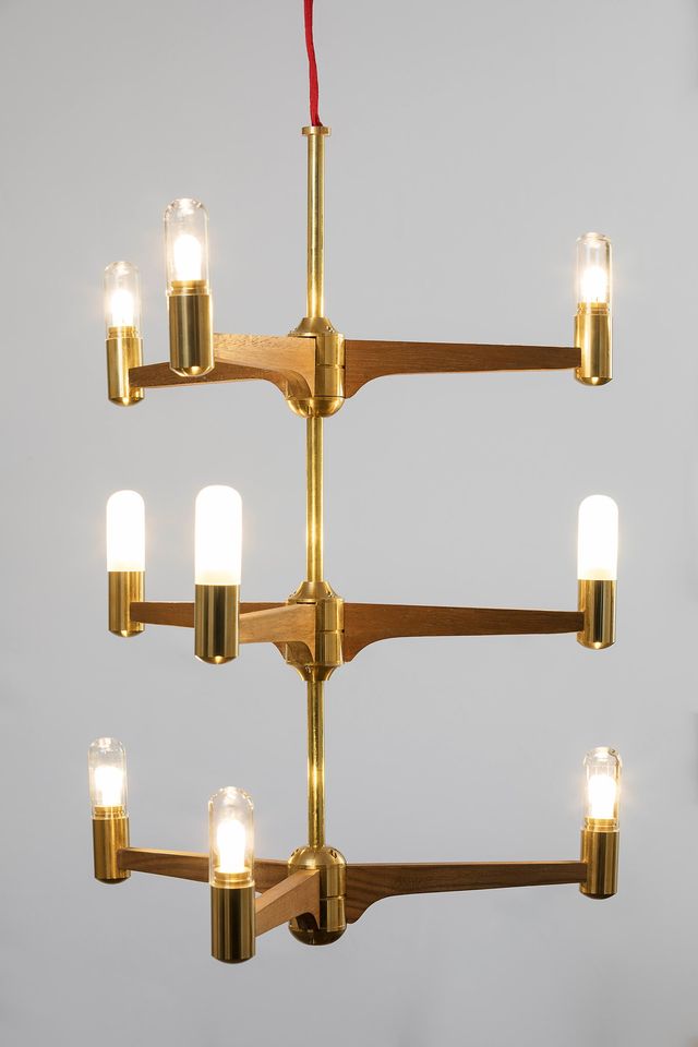 Guinevere 9 Light Modern Brass Chandelier - Joe Scog - Luxury Lighting BoutiqueBrass/Metal ChandeliersJoe Scog