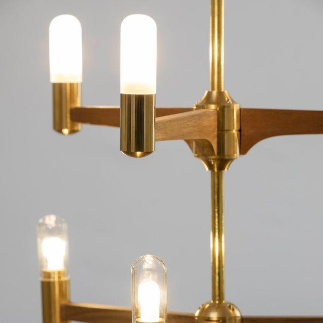 Guinevere 9 Light Modern Brass Chandelier - Joe Scog - Luxury Lighting Boutique
