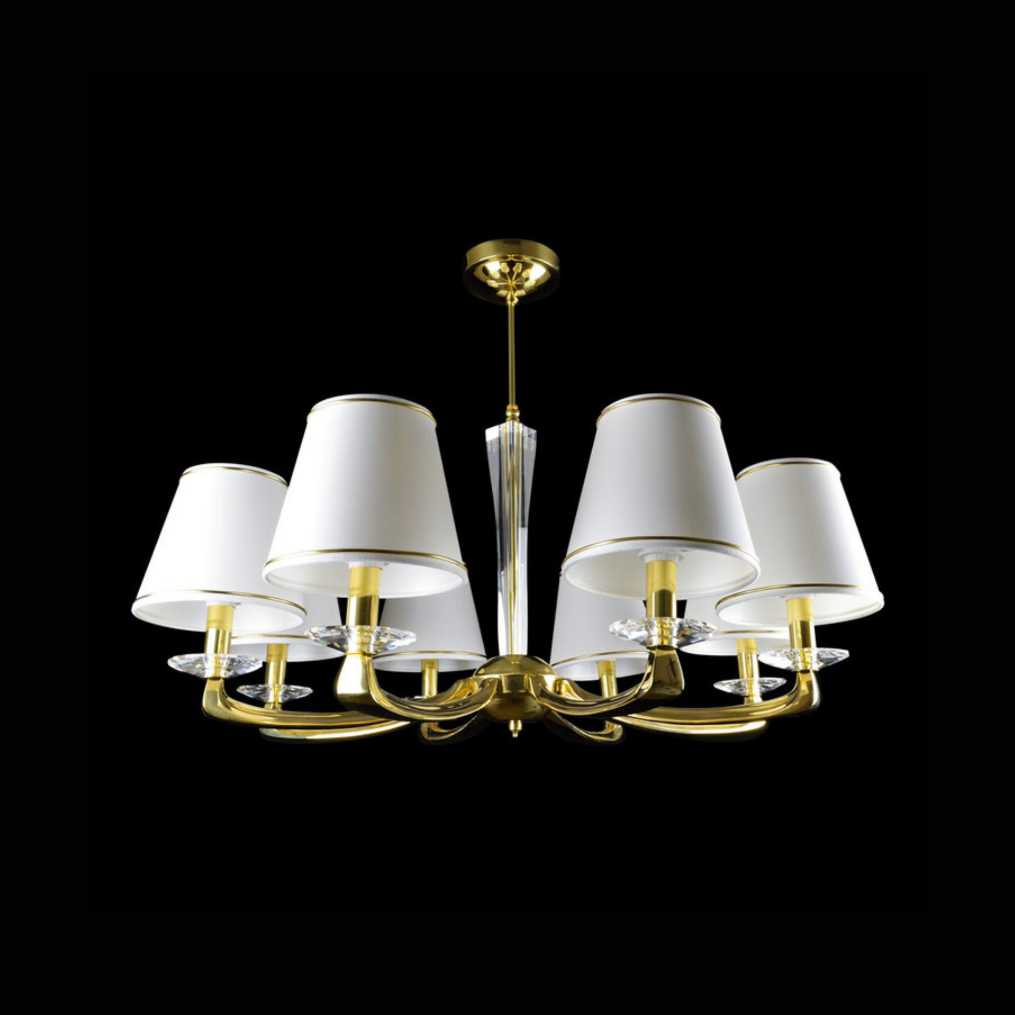 Helios 6/8 Crystal Glass Chandelier - Wranovsky - Luxury Lighting Boutique