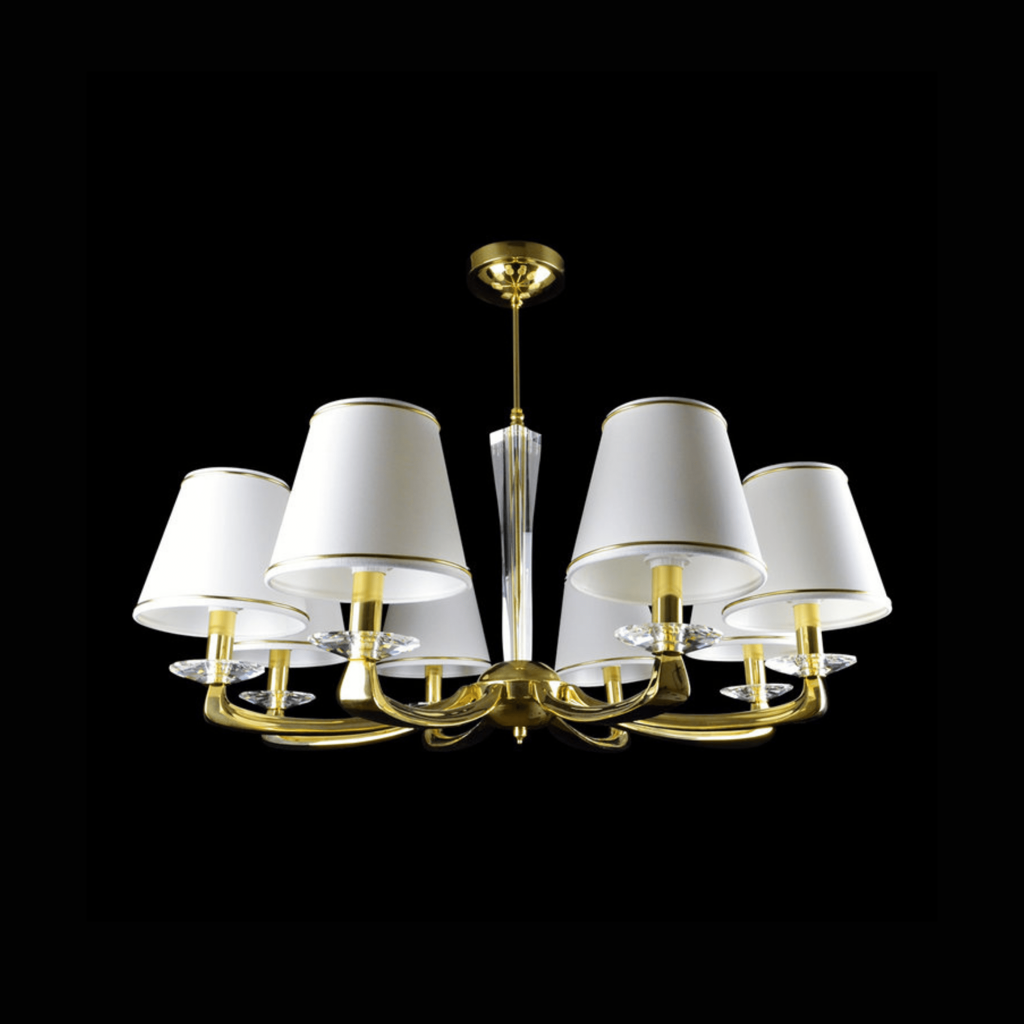Helios 6/8 Crystal Glass Chandelier - Wranovsky - Luxury Lighting BoutiqueBrass/Metal ChandeliersWranovsky