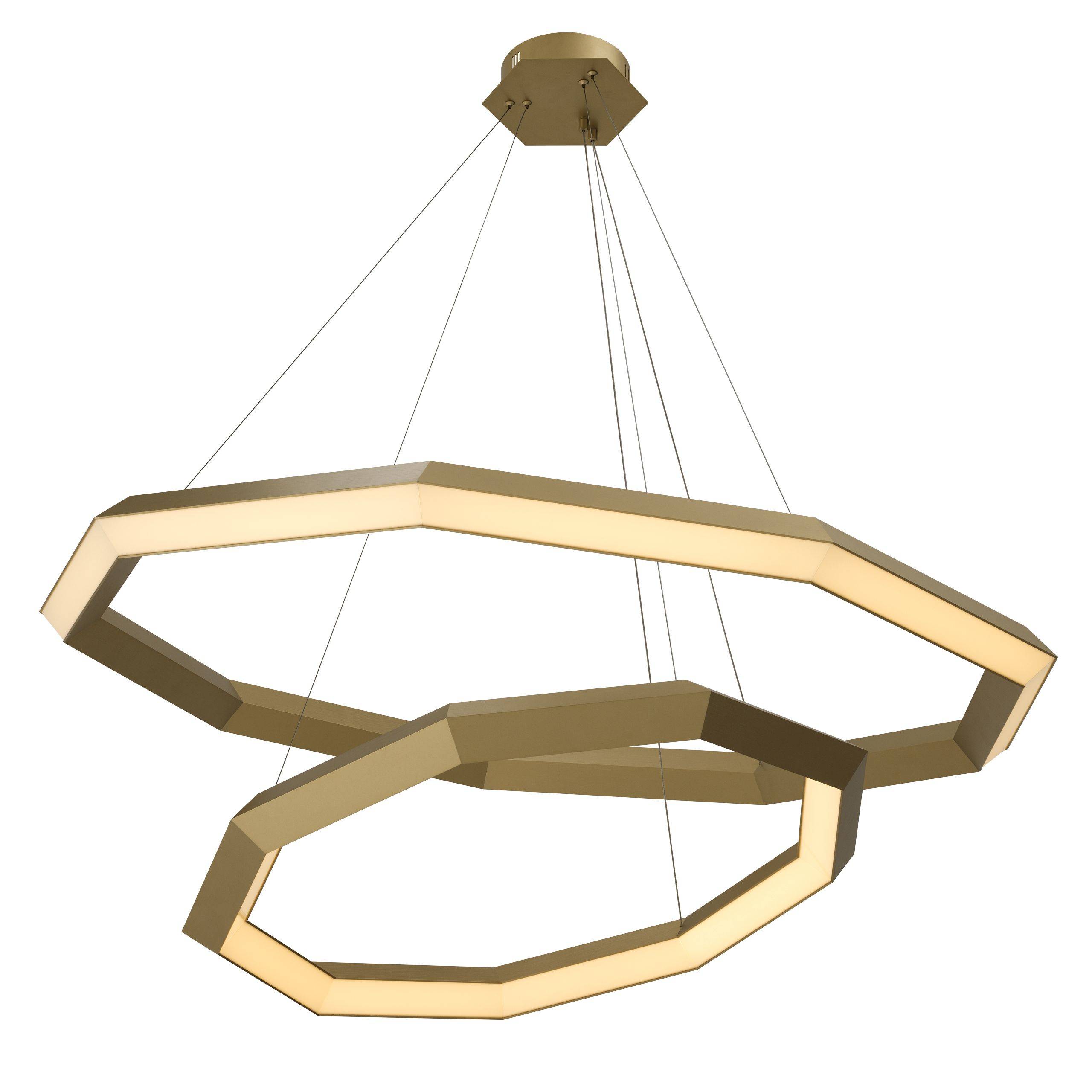 Helvetia Modern Brass L Chandelier - Brass - Eichholtz - Luxury Lighting BoutiqueBrass/Metal ChandeliersEichholtz
