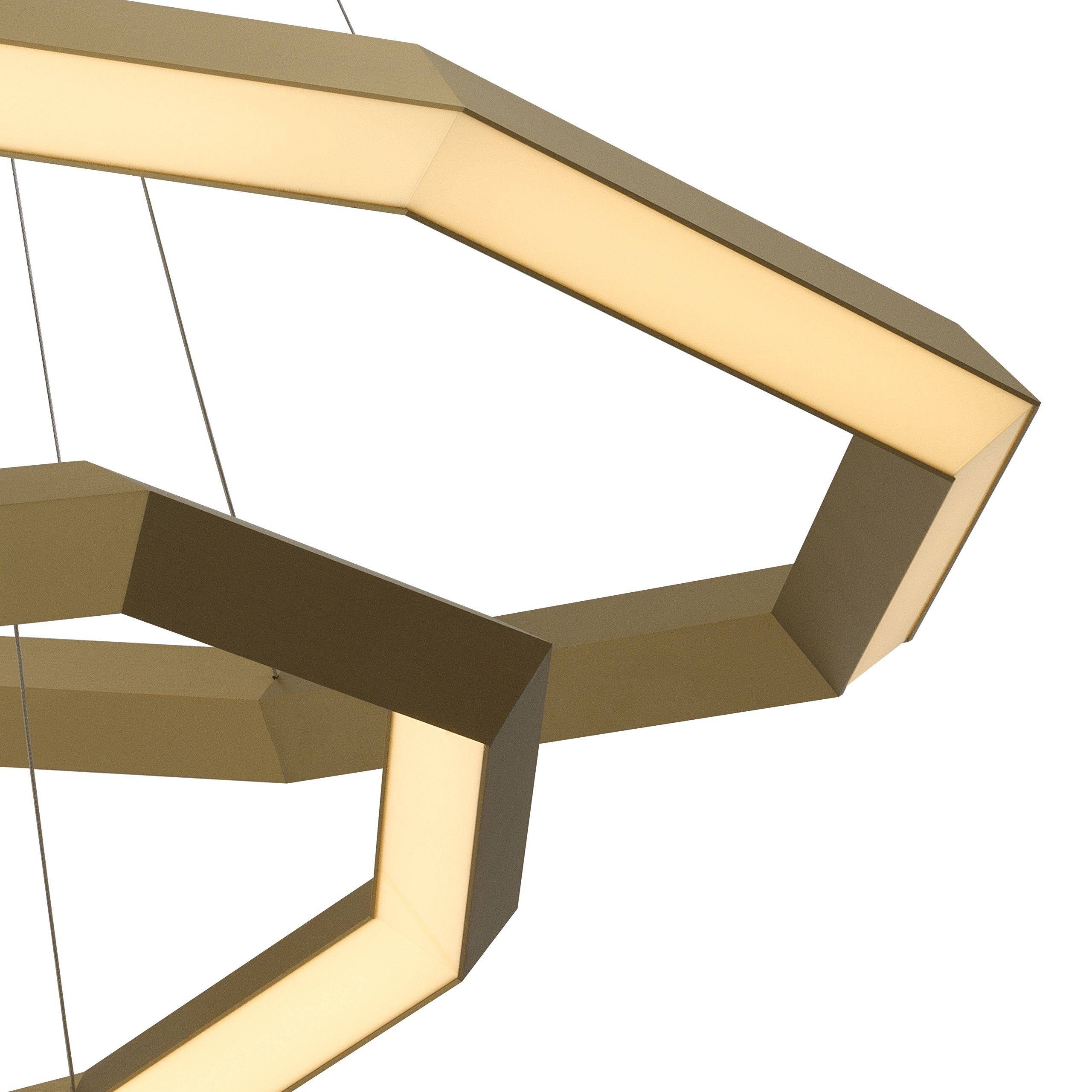 Helvetia Modern Brass L Chandelier - Brass - Eichholtz - Luxury Lighting BoutiqueBrass/Metal ChandeliersEichholtz