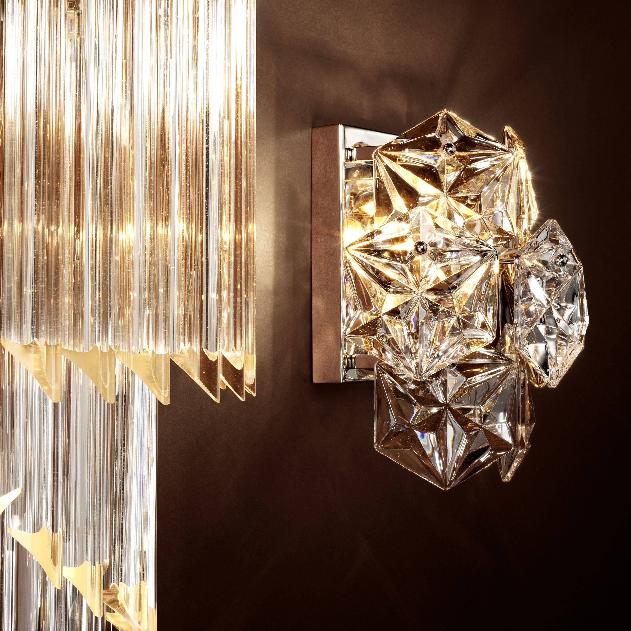 Hermitage Glass Wall Lamp - Nickel - Eichholtz - Luxury Lighting BoutiqueWall LightsEichholtz