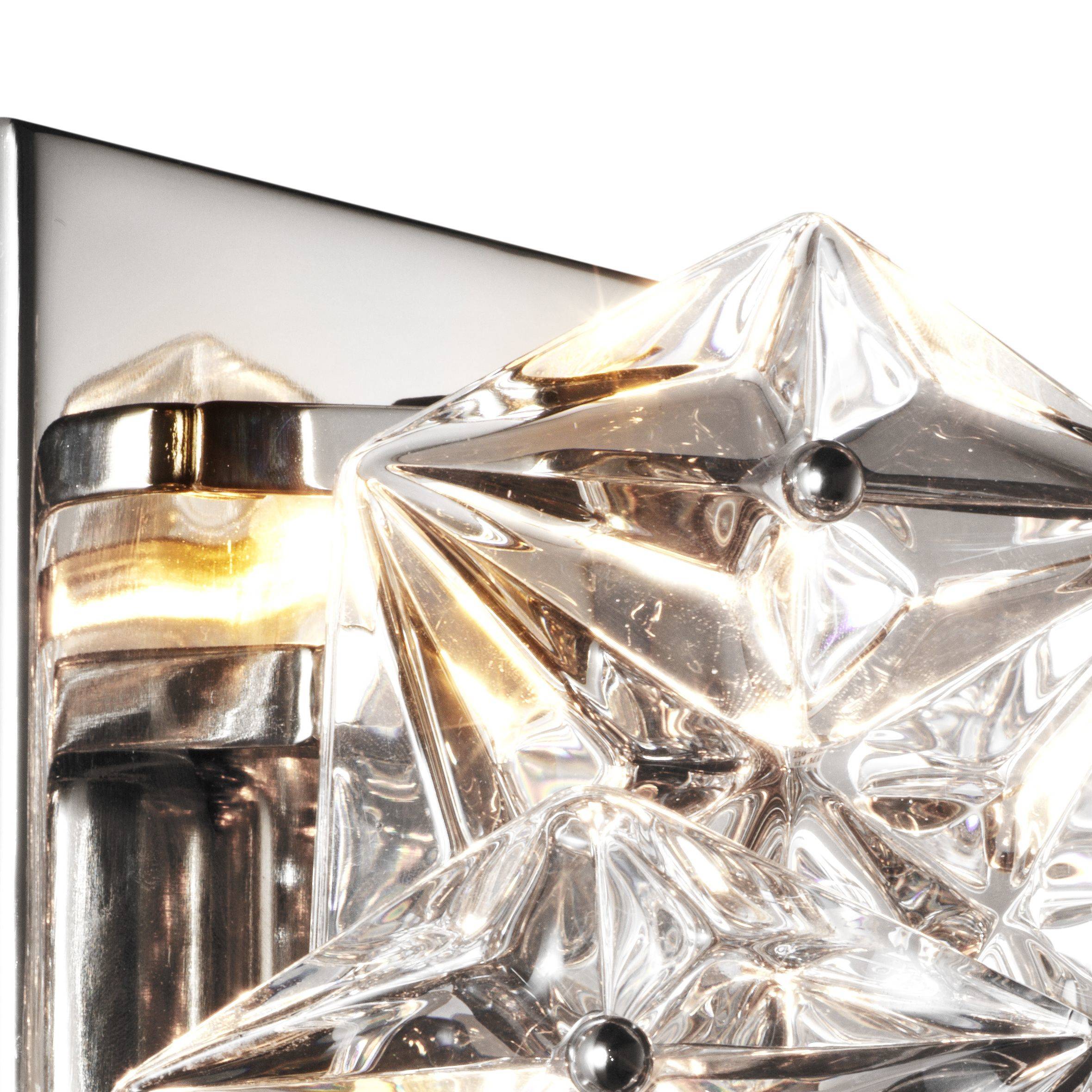 Hermitage Glass Wall Lamp - Nickel - Eichholtz - Luxury Lighting BoutiqueWall LightsEichholtz