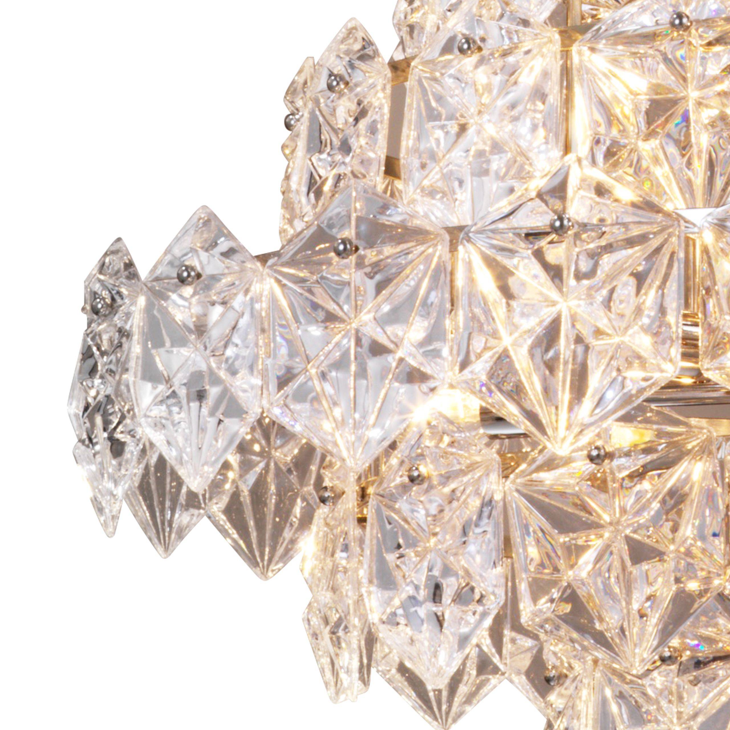 Hermitage L Modern Chandelier - Nickel - Eichholtz - Luxury Lighting BoutiqueCeiling LightEichholtz