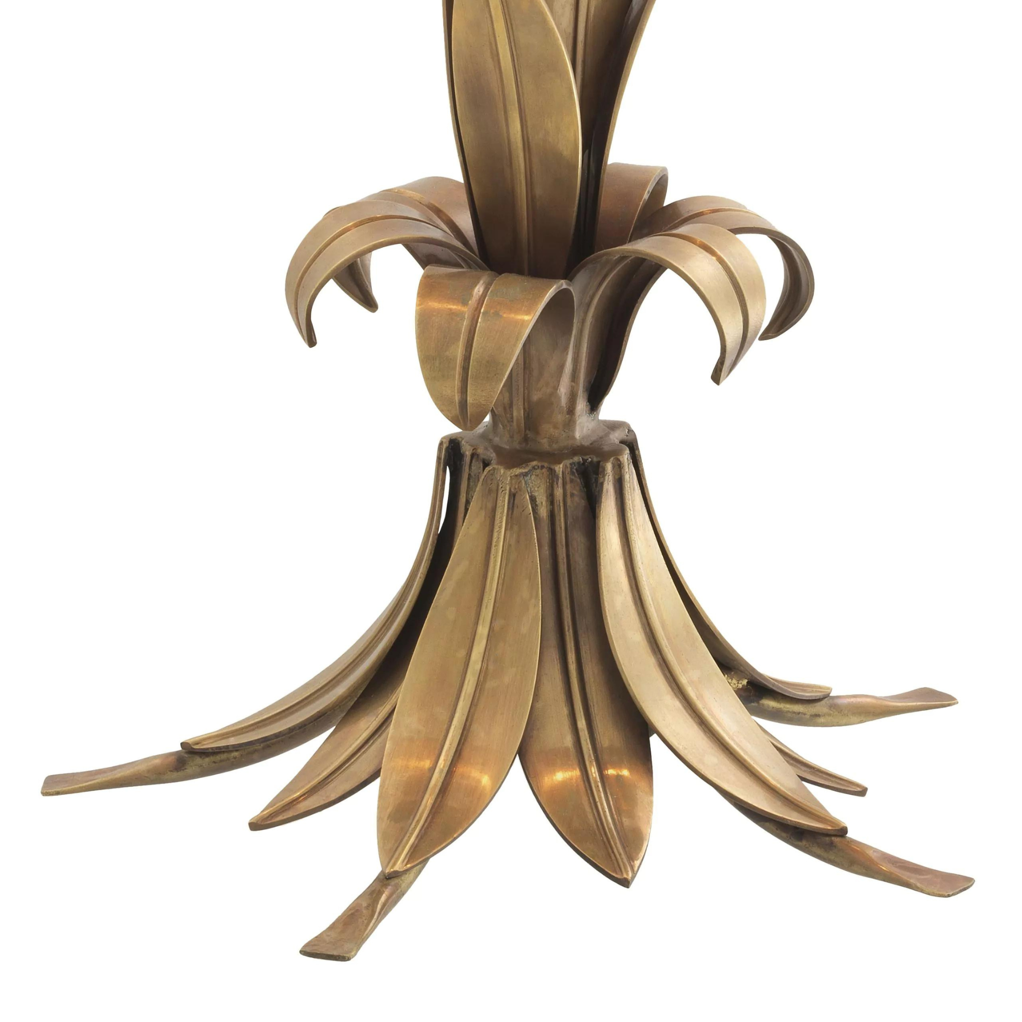Hollywood Palm (Vintage Brass Finish) Table Lamp - Eichholtz - Luxury Lighting Boutique