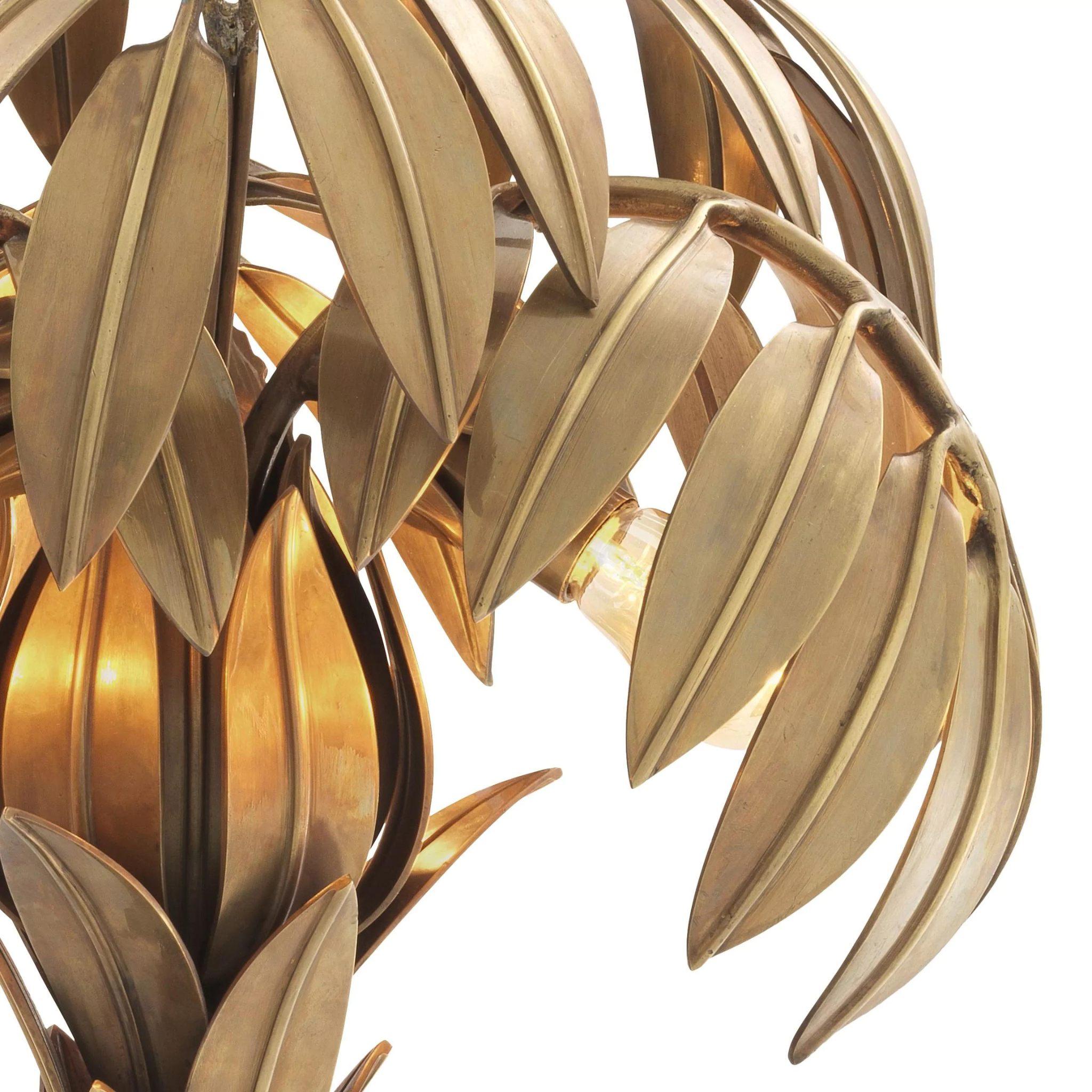 Hollywood Palm (Vintage Brass Finish) Table Lamp - Eichholtz - Luxury Lighting Boutique