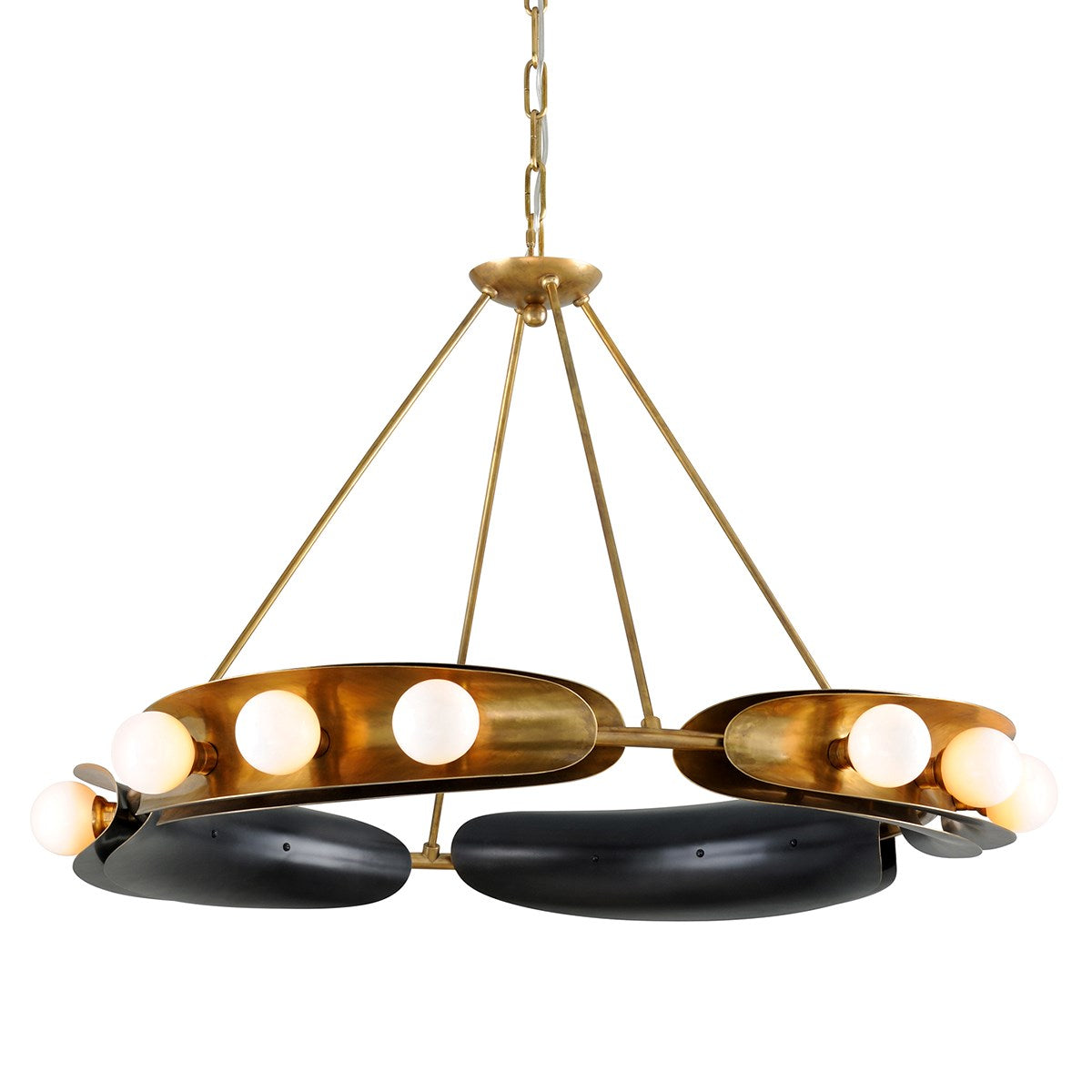 Hopper L Modern Chandelier - 271-012-CE - Corbett Lighting - Luxury Lighting Boutique