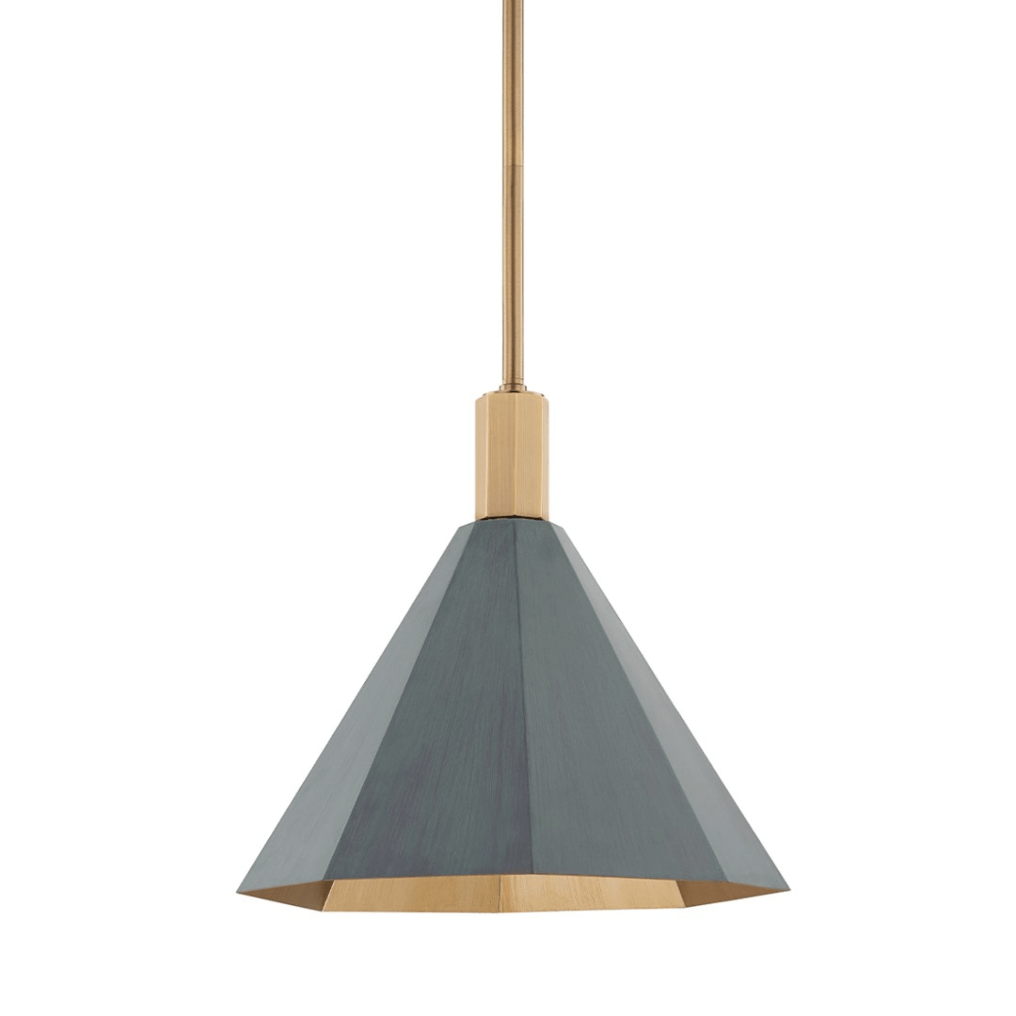 Huntley Pendant S/L (F8322 - PBR/VER) - Troy Lighting - Luxury Lighting BoutiqueBrass/Metal ChandeliersTroy Lighting