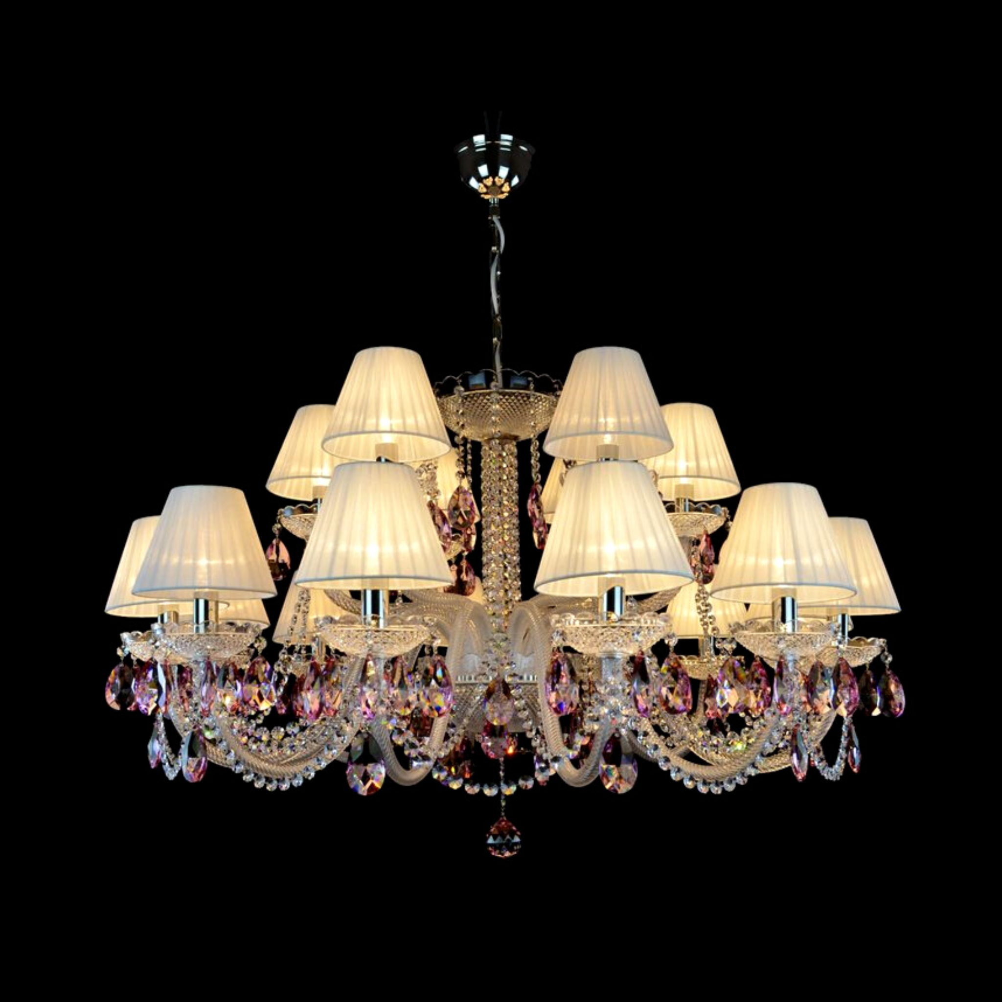 Impression 18 Crystal Glass Chandelier - Wranovsky - Luxury Lighting Boutique