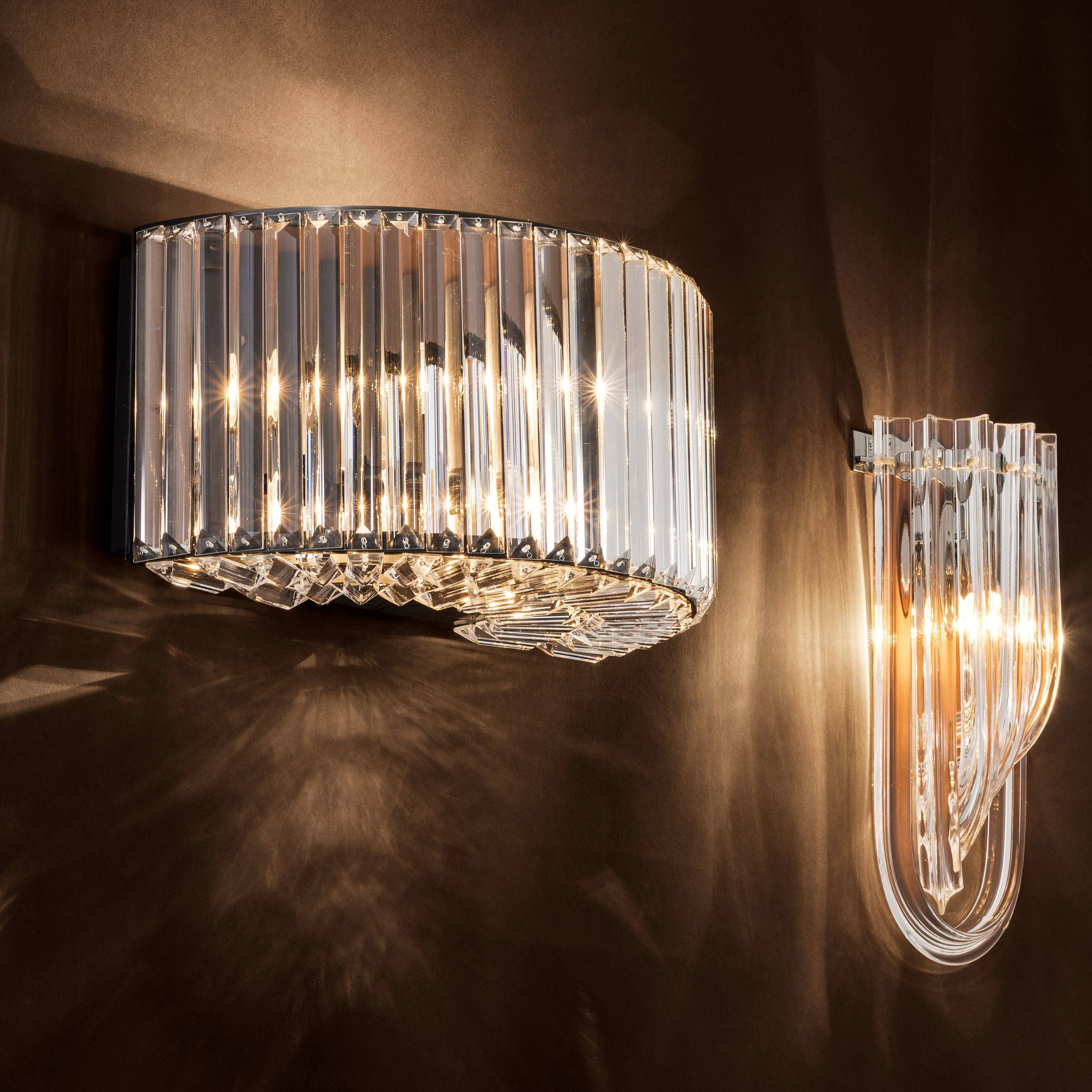 Infinity Crystal Wall Lamp - Gunmetal - Eichholtz - Luxury Lighting BoutiqueWall LightsEichholtz