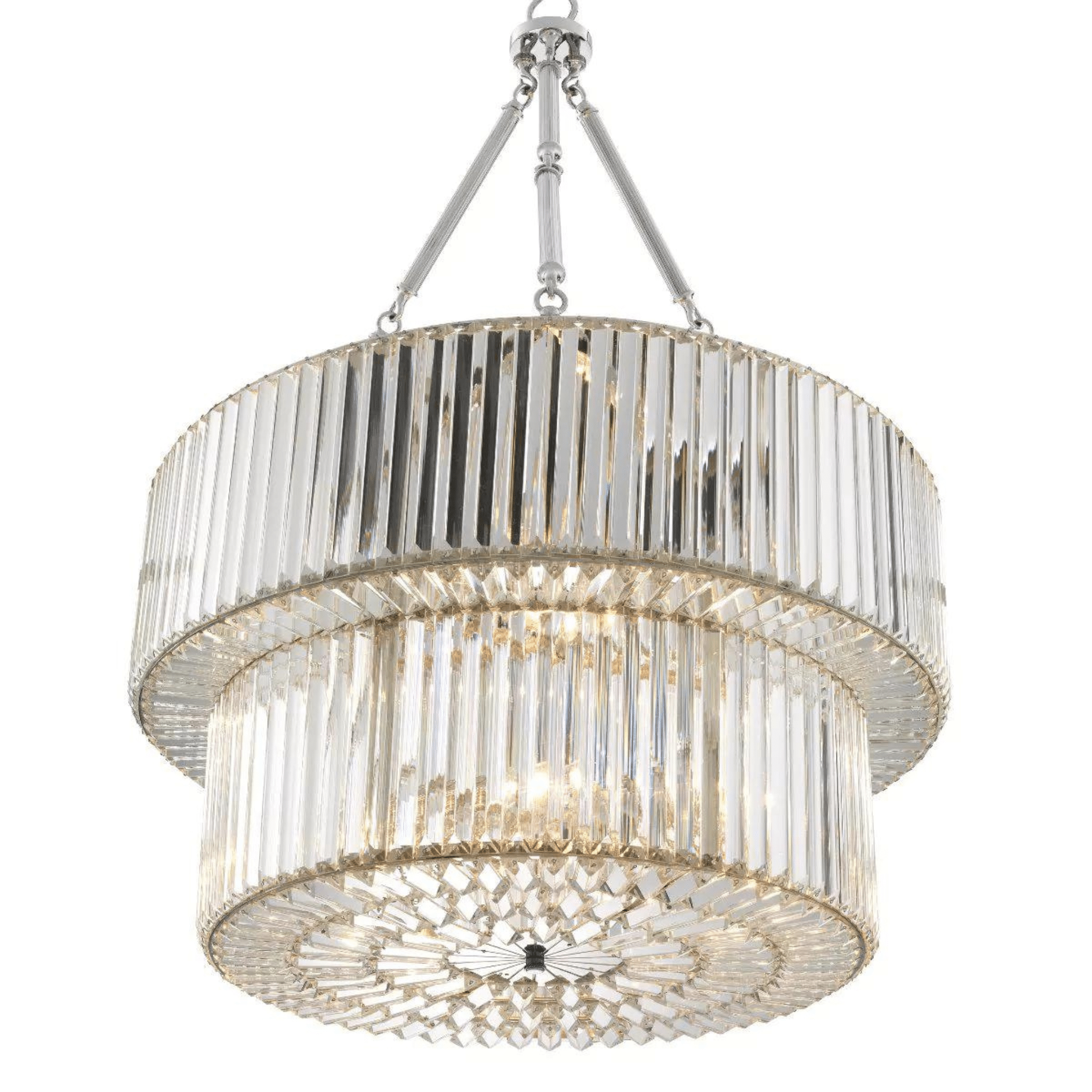 Infinity Double Modern Chandeliers - Bronze | Nickel - Eichholtz - Luxury Lighting BoutiqueBrass/Metal ChandeliersEichholtz